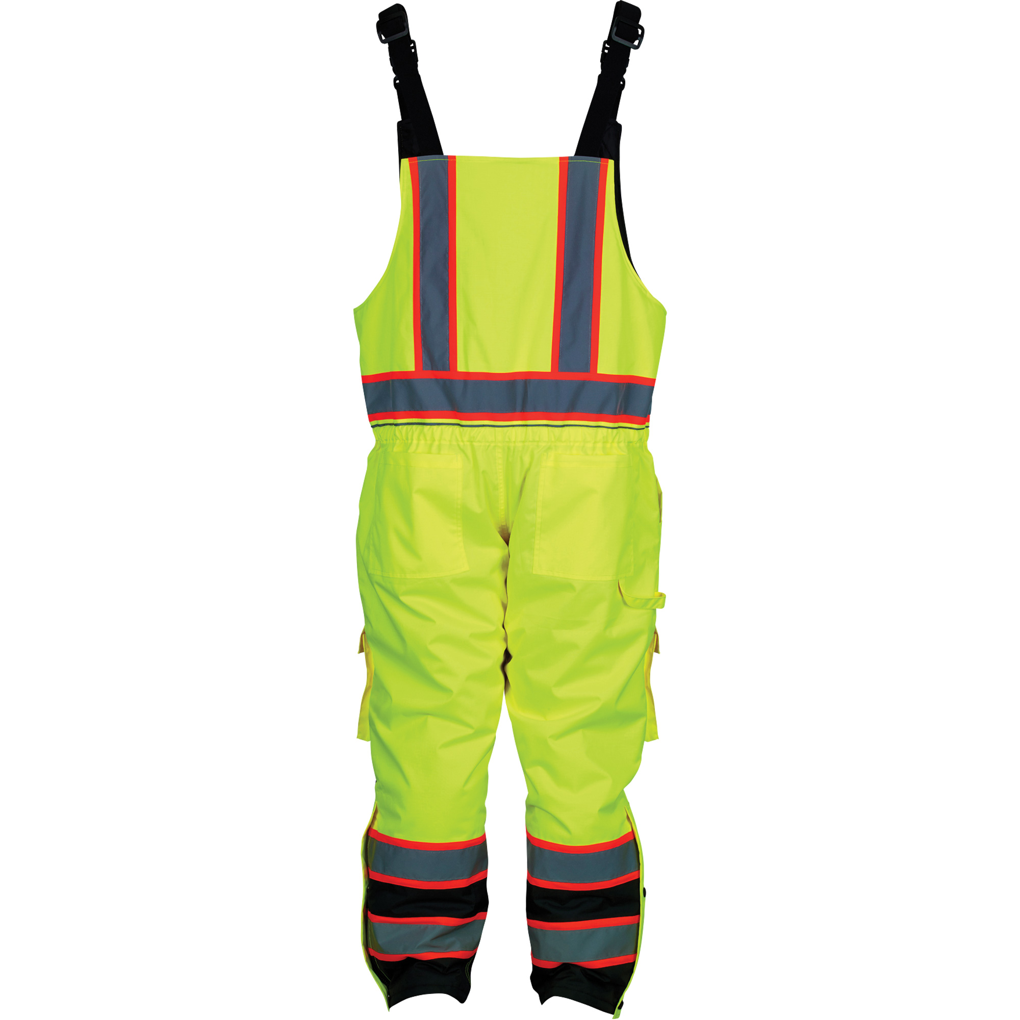 Combinaison isolée, Polyester/Polyuréthane, 4T-Grand, Jaune lime haute visibilité
