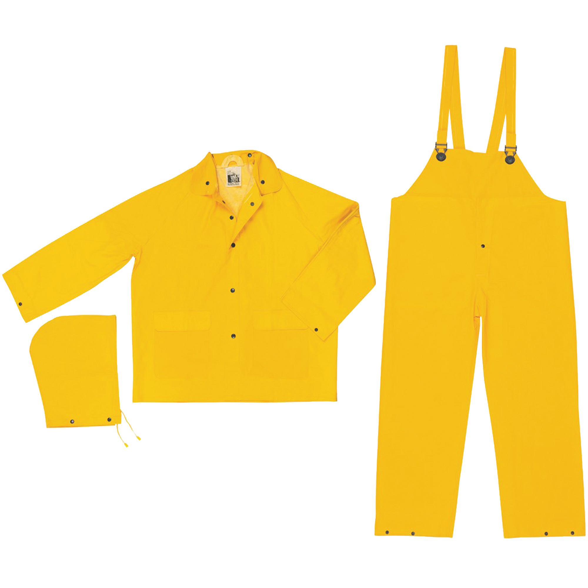 Ensemble imperméable de série classique, Polyester/PVC, 2T-Grand, Jaune