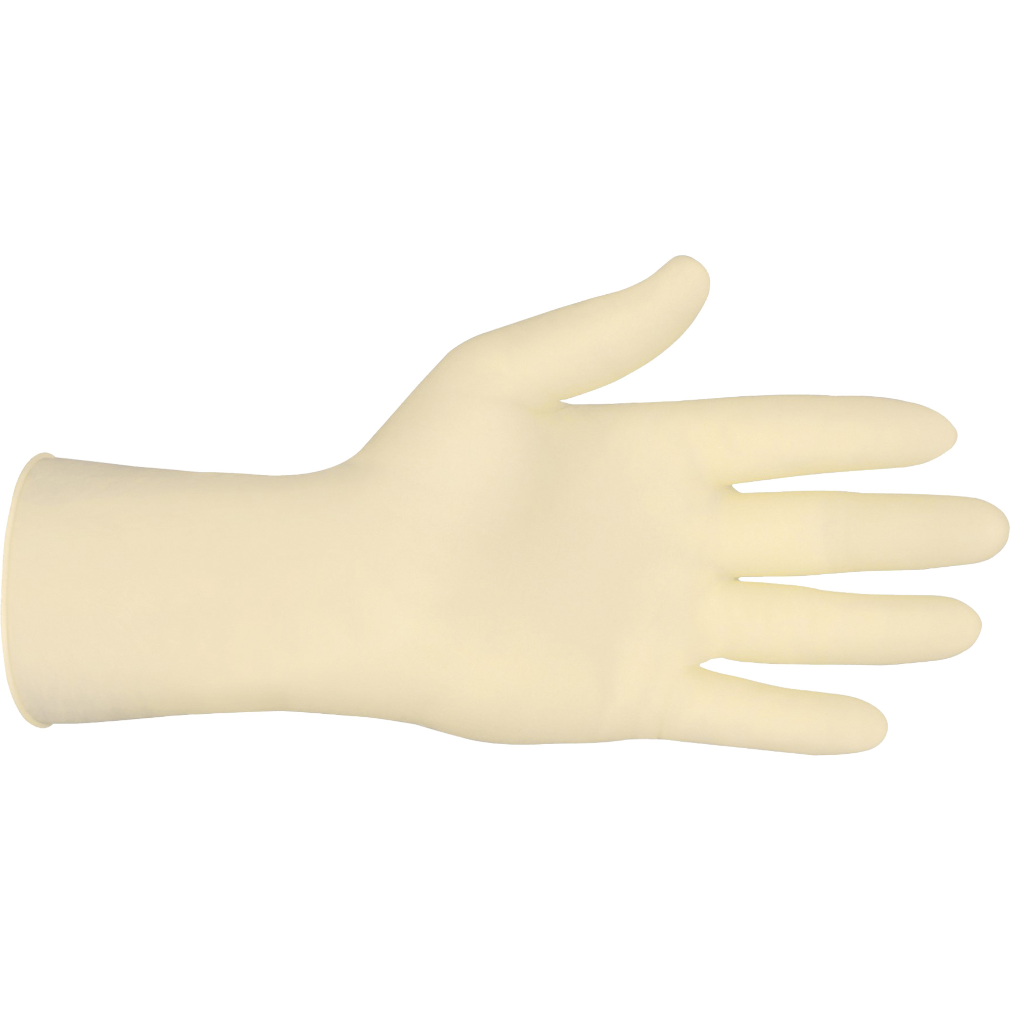 Gants de calibre industriel, Petit, Latex, 5 mils, Sans poudre, Blanc