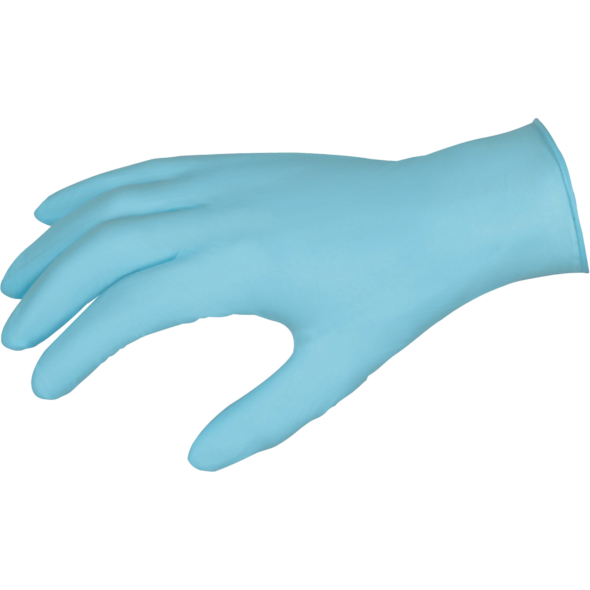 Gants jetables DuraShield, Grand, Nitrile, 3 mils, Sans poudre, Bleu