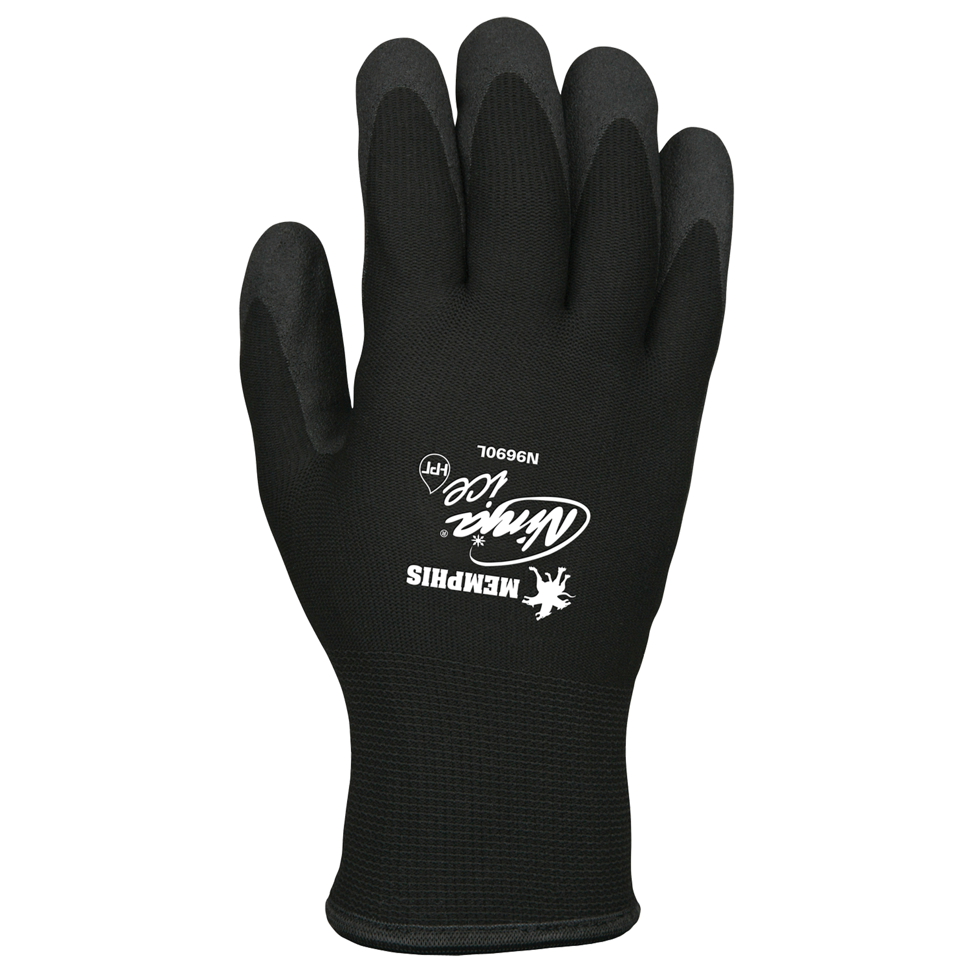 Gants Memphis NinjaMD Ice N9690, 7/Petit, Rêvetement PVC, Calibre 15, Enveloppe en Acrylique/Tissu éponge