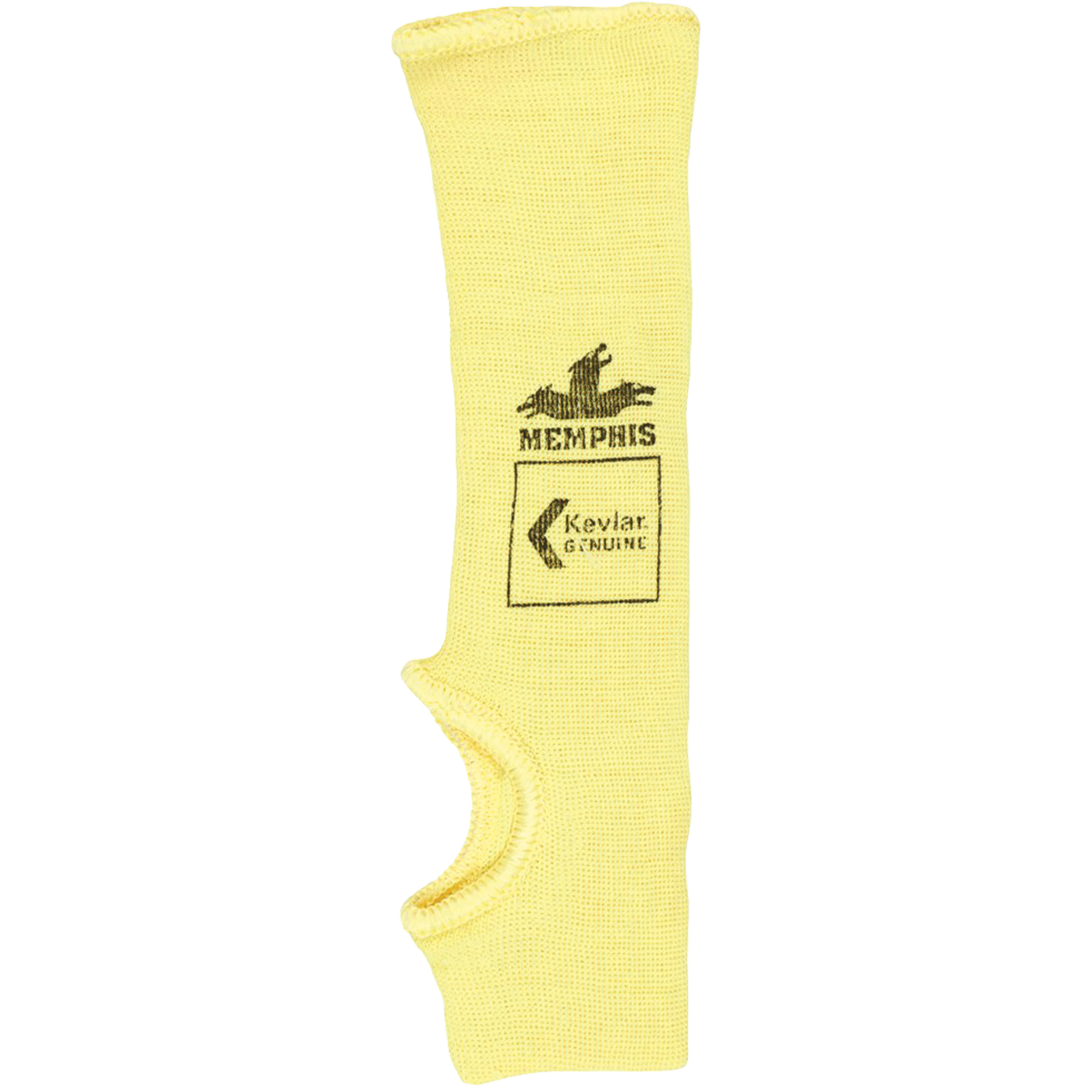 Manchon simple de sécurité résistant à la coupure Cut ProMC, KevlarMD, 10", ASTM ANSI niveau A2, Jaune