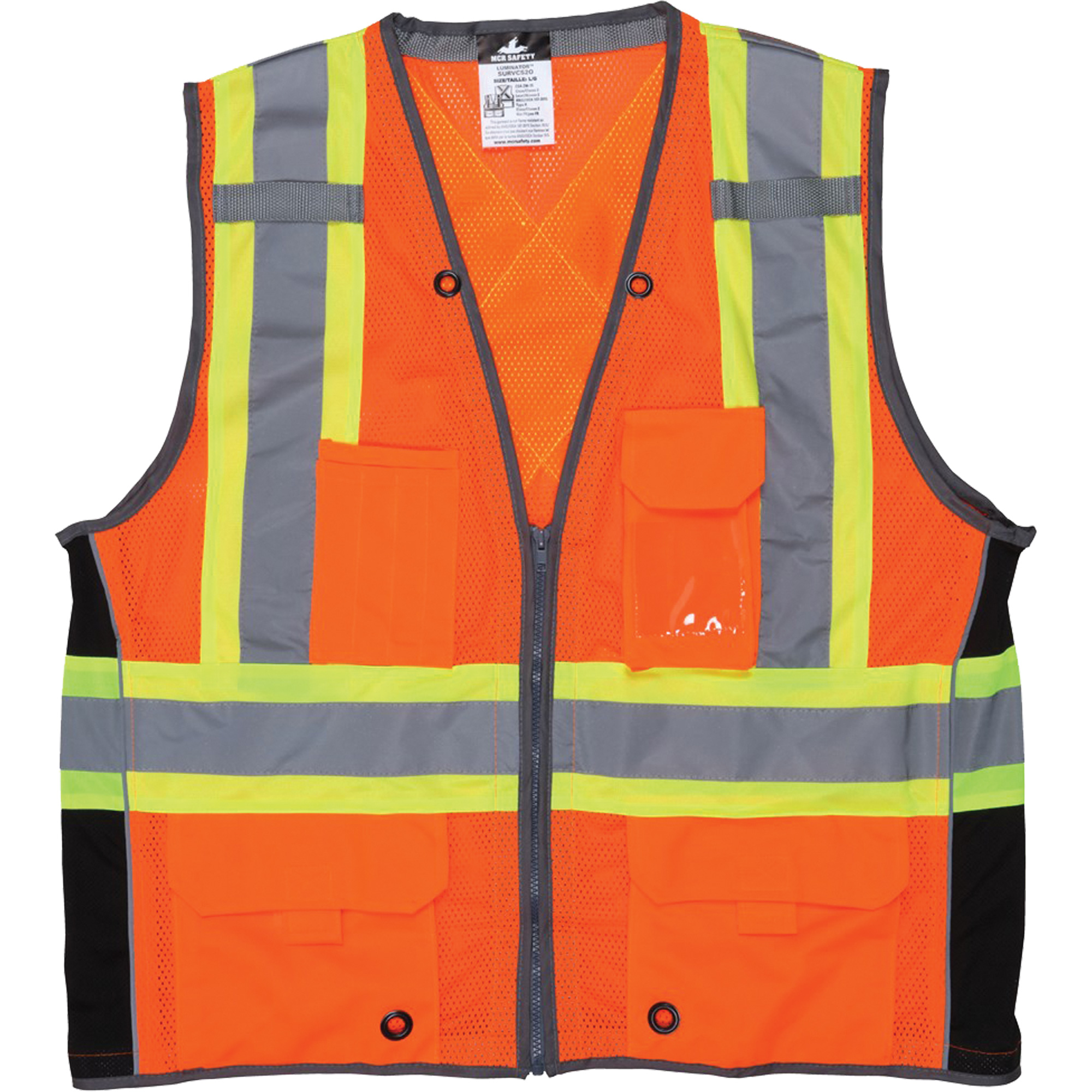 Veste de sécurité pour arpenteur, Orange haute visibilité, 4T-Grand, Polyester