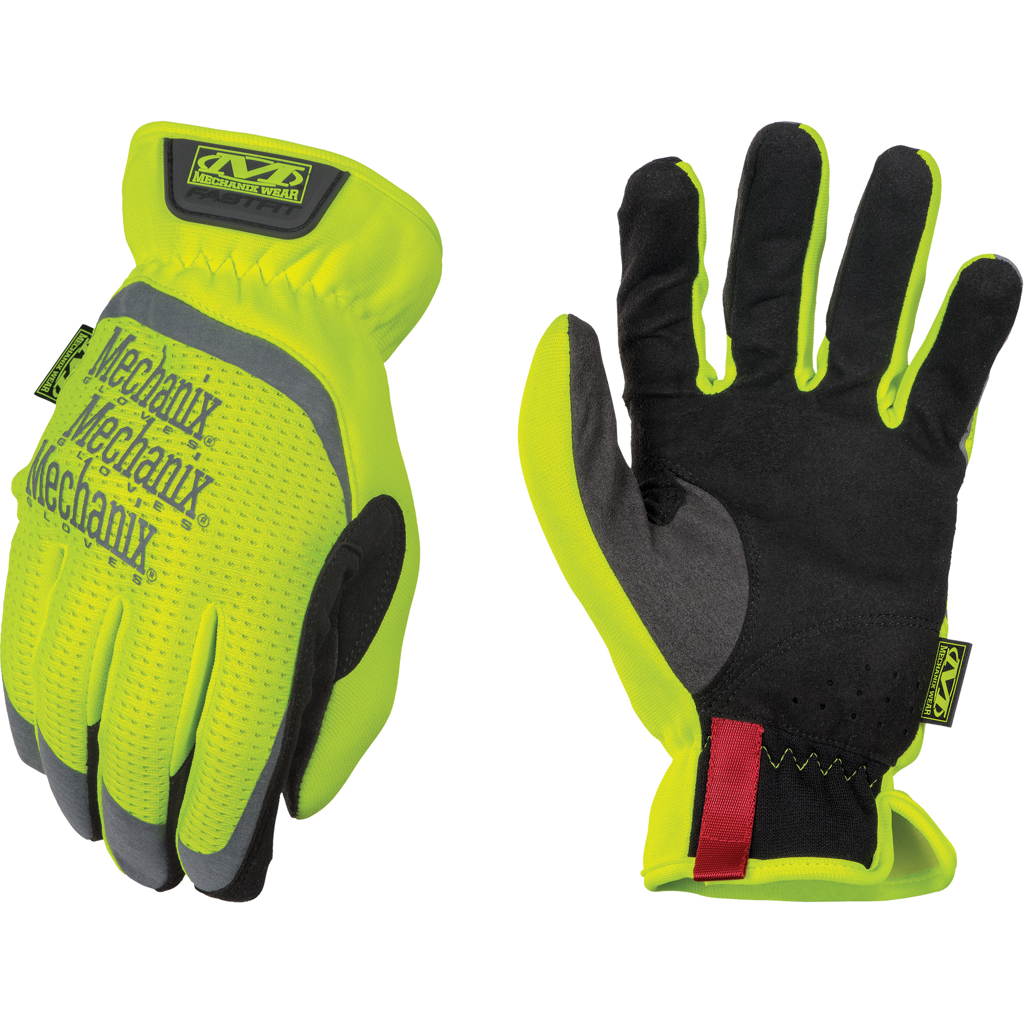 Gants de travail FastFitMD à haute visibilité, Paume Synthétique, Taille T-Grand/11