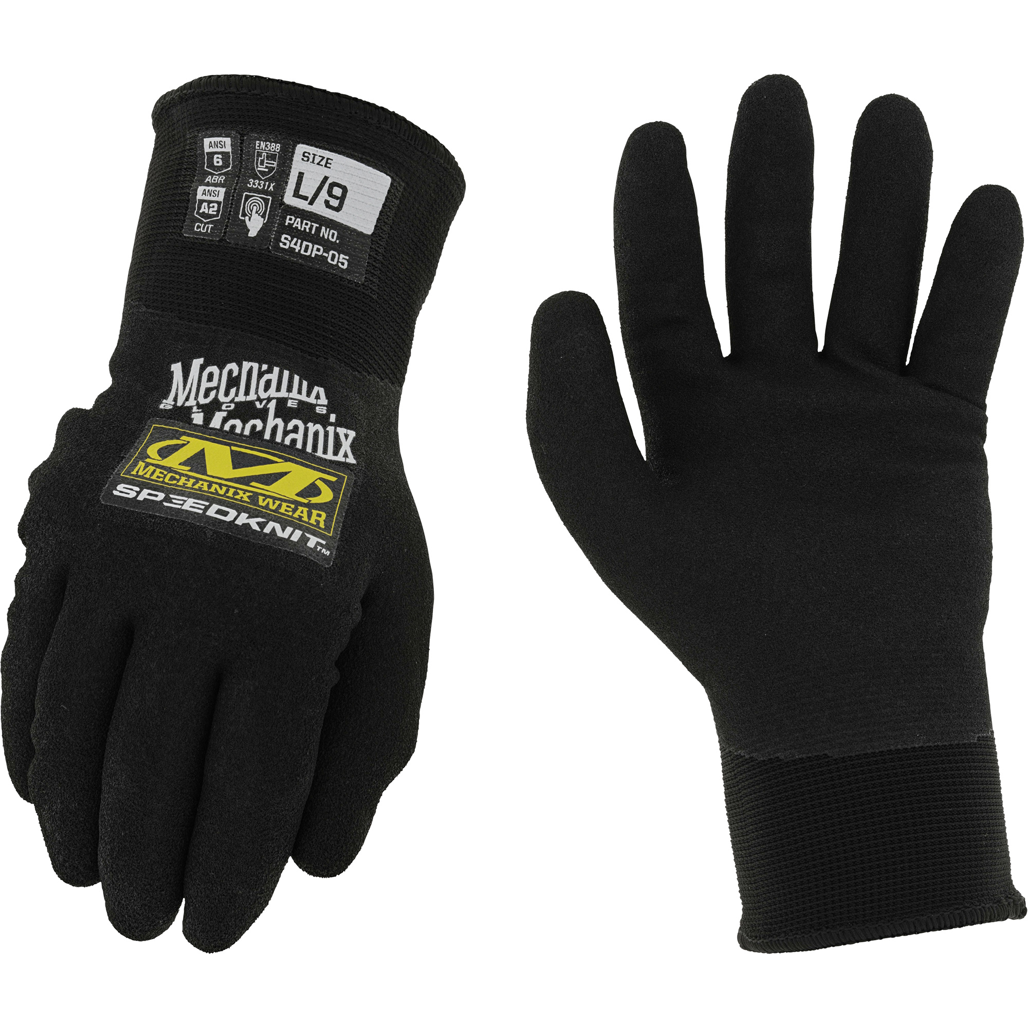 Gants thermiques SpeedknitMC Thermal, Taille 10, Calibre 15, Revêtement Nitrile, Enveloppe en Nylon, ASTM ANSI niveau A2