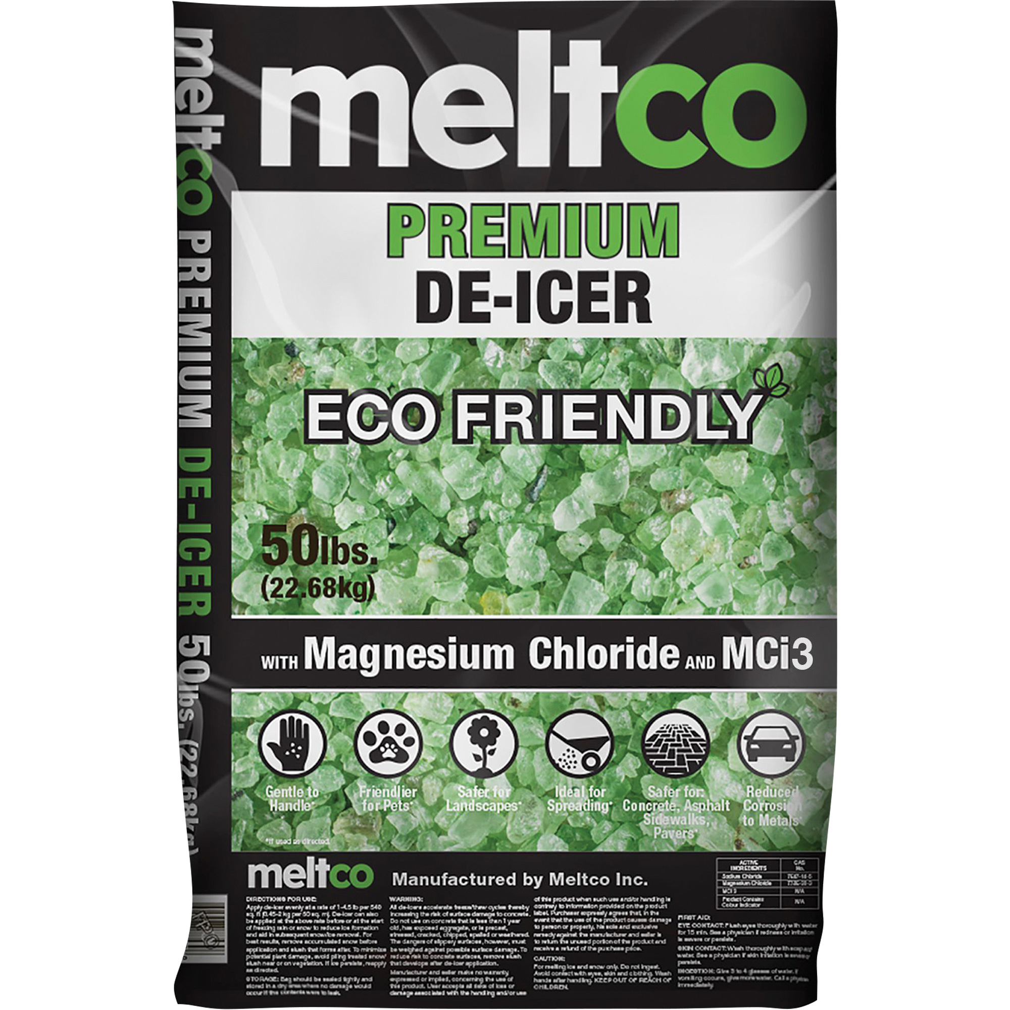 Dégivreur écologique de première qualité, Sac, 50 lb (22,7 kg), Point de fonte -25°C (-15°F)