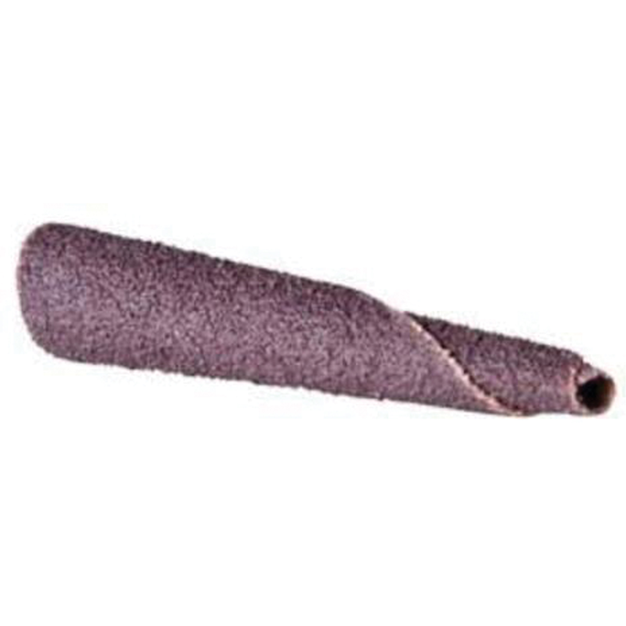 Cartouche de bande abrasive conique ALO, 240 Grain, 5/16" dia., Oxyde d'aluminium, 1-1/2" lo, 1/4" Dimension de l'arbre