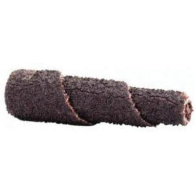 Cartouche de bande abrasive conique ALO, 50 Grain, 1-1/2" dia., Oxyde d'aluminium, 1-1/2" lo, 1/8" Dimension de l'arbre