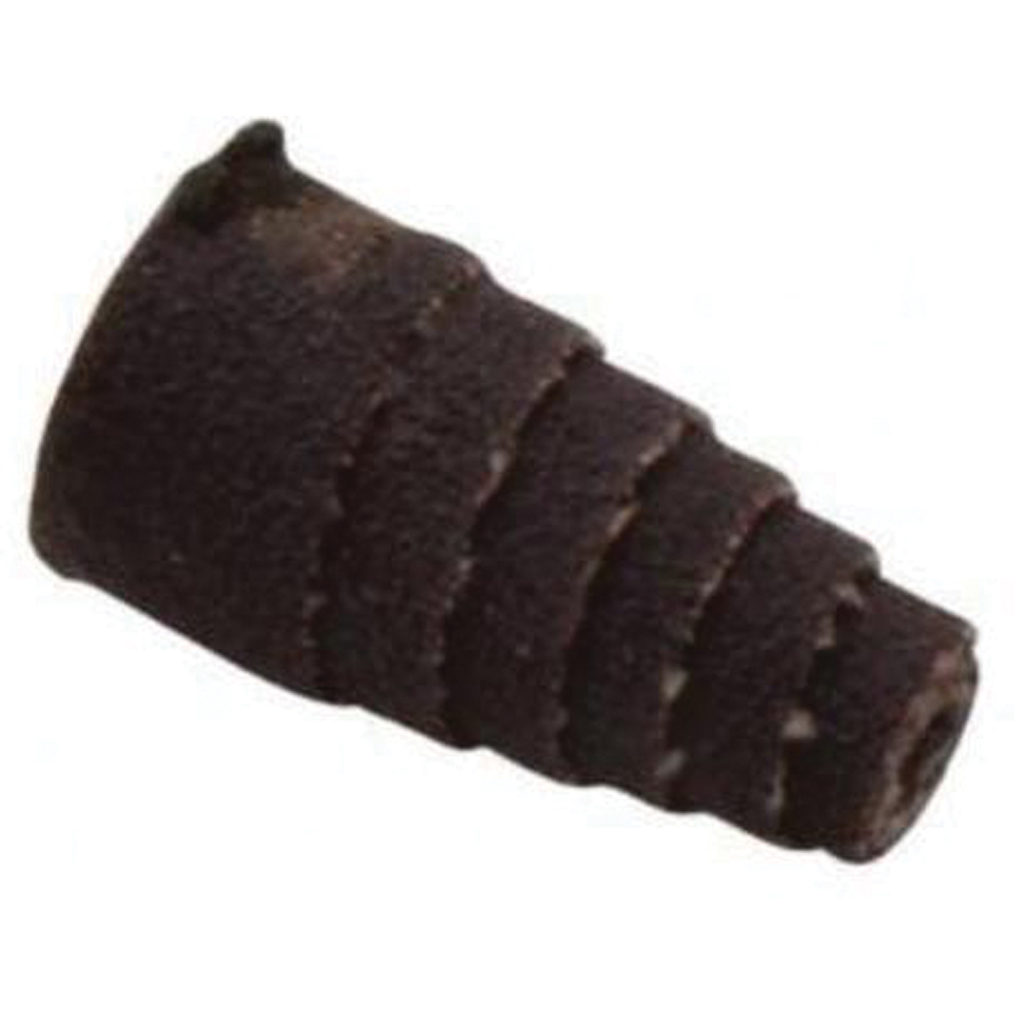 Cartouche de bandes abrasives coniques ALO, 120 Grain, 1/2" dia., Oxyde d'aluminium, 1" lo, 1/8" Dimension de l'arbre
