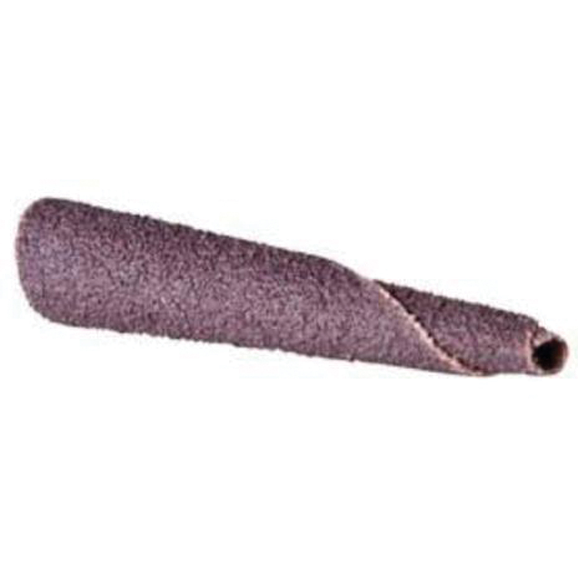 Cartouche de rouleaux abrasifs coniques, 80 Grain, 5/16" dia., Oxyde d'aluminium, 1-1/2" lo