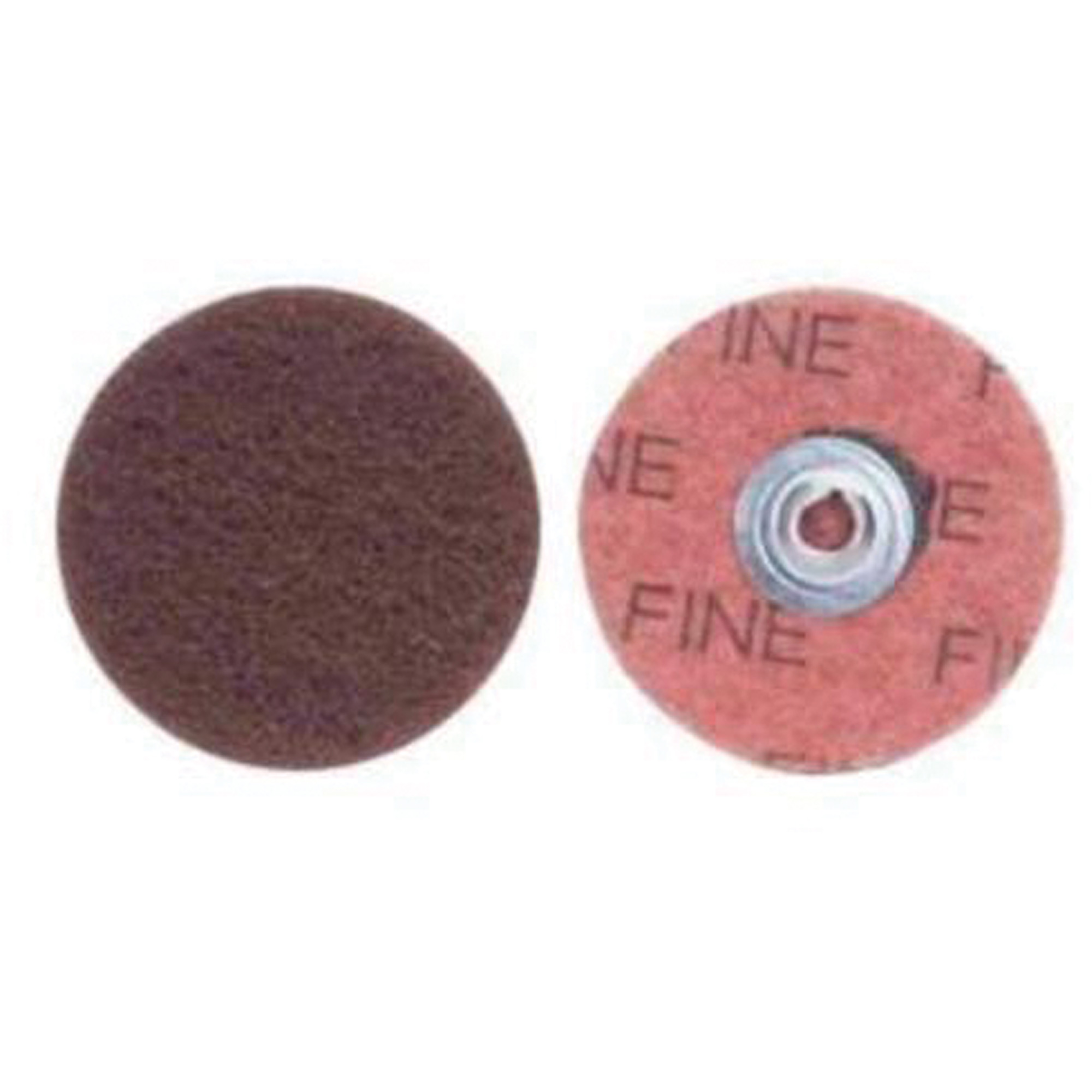 Disque à changement rapide pour le ponçage et le polissage, 1-1/2" dia., Grain Fin, Oxyde d'aluminium