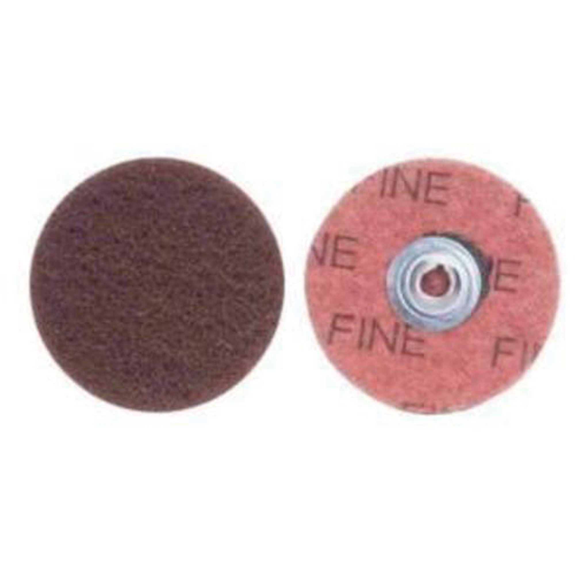 Disque à changement rapide pour le ponçage et le polissage, 2" dia., Grain Fin, Oxyde d'aluminium