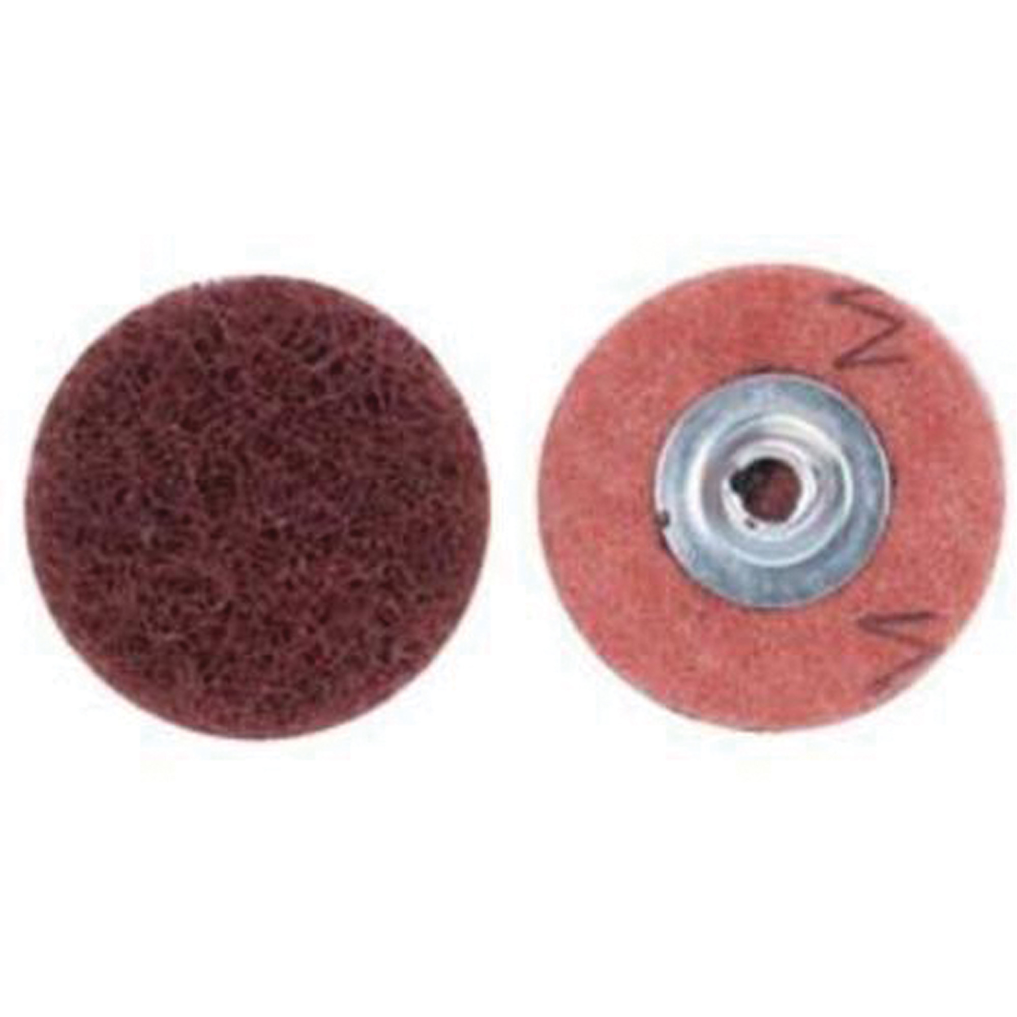 Disque à changement rapide pour le ponçage et le polissage, 2" dia., Grain Moyen, Oxyde d'aluminium
