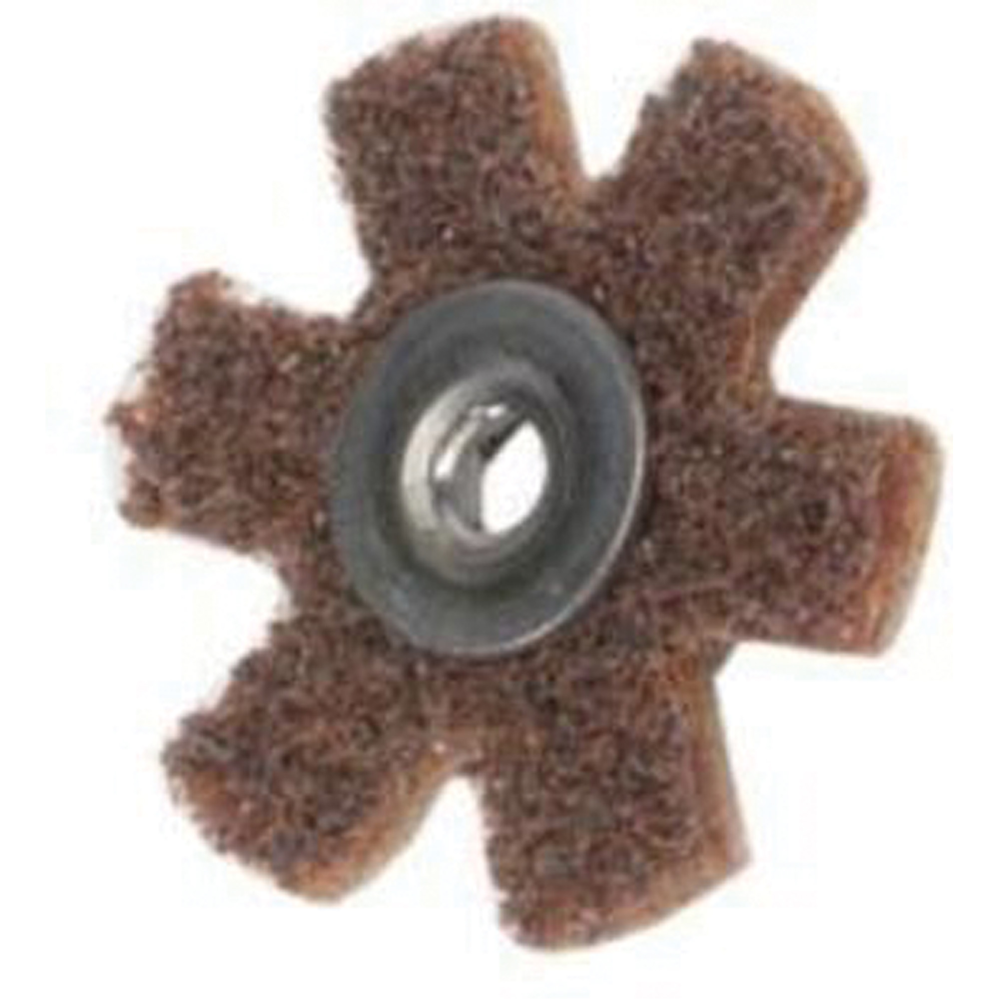 Disque abrasif en forme d'étoile pour préparation de surface Abrasotex , 1-1/2" dia., Grain Corsé, Oxyde d'aluminium