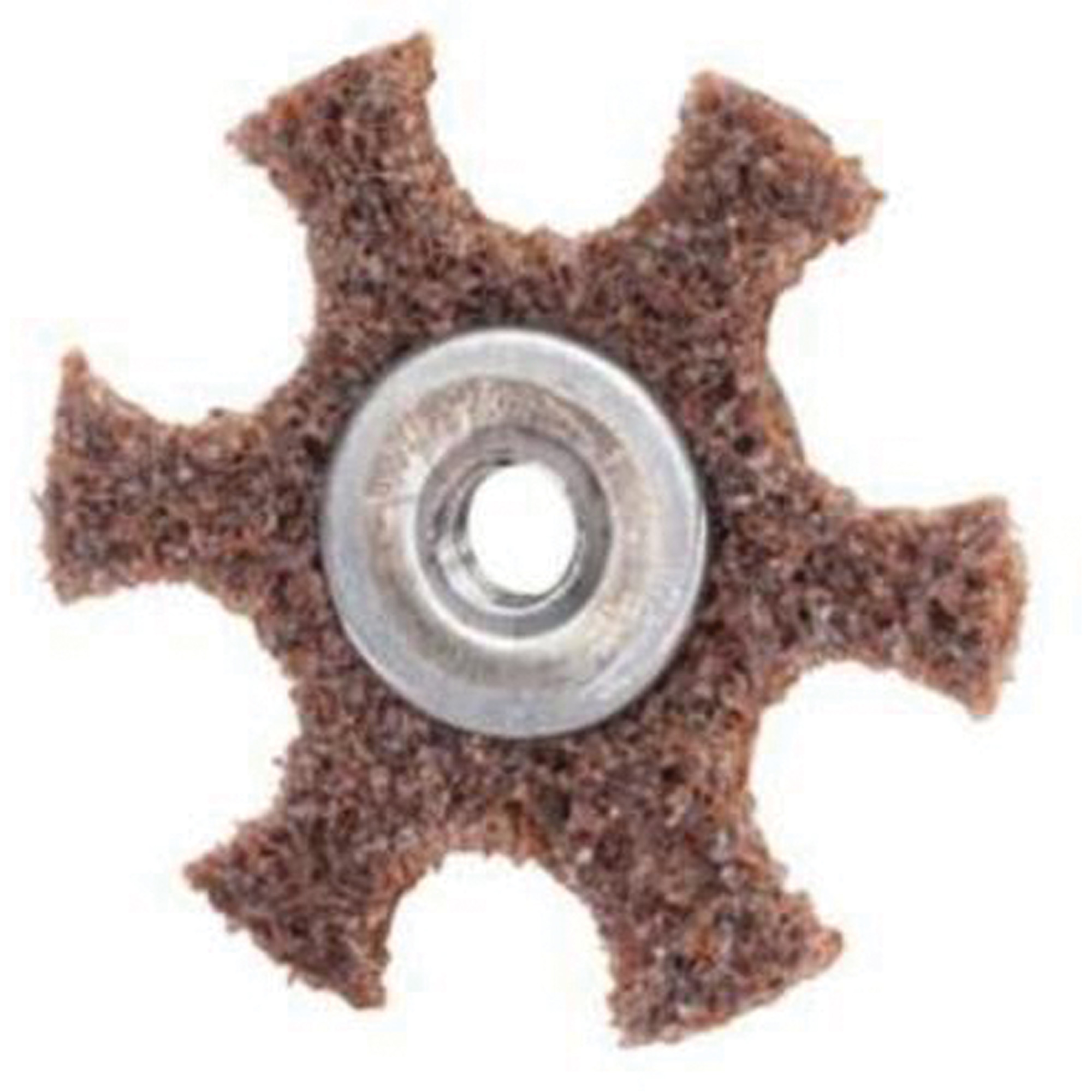 Disque abrasif en forme d'étoile pour préparation de surface Abrasotex , 2" dia., Grain Corsé, Oxyde d'aluminium