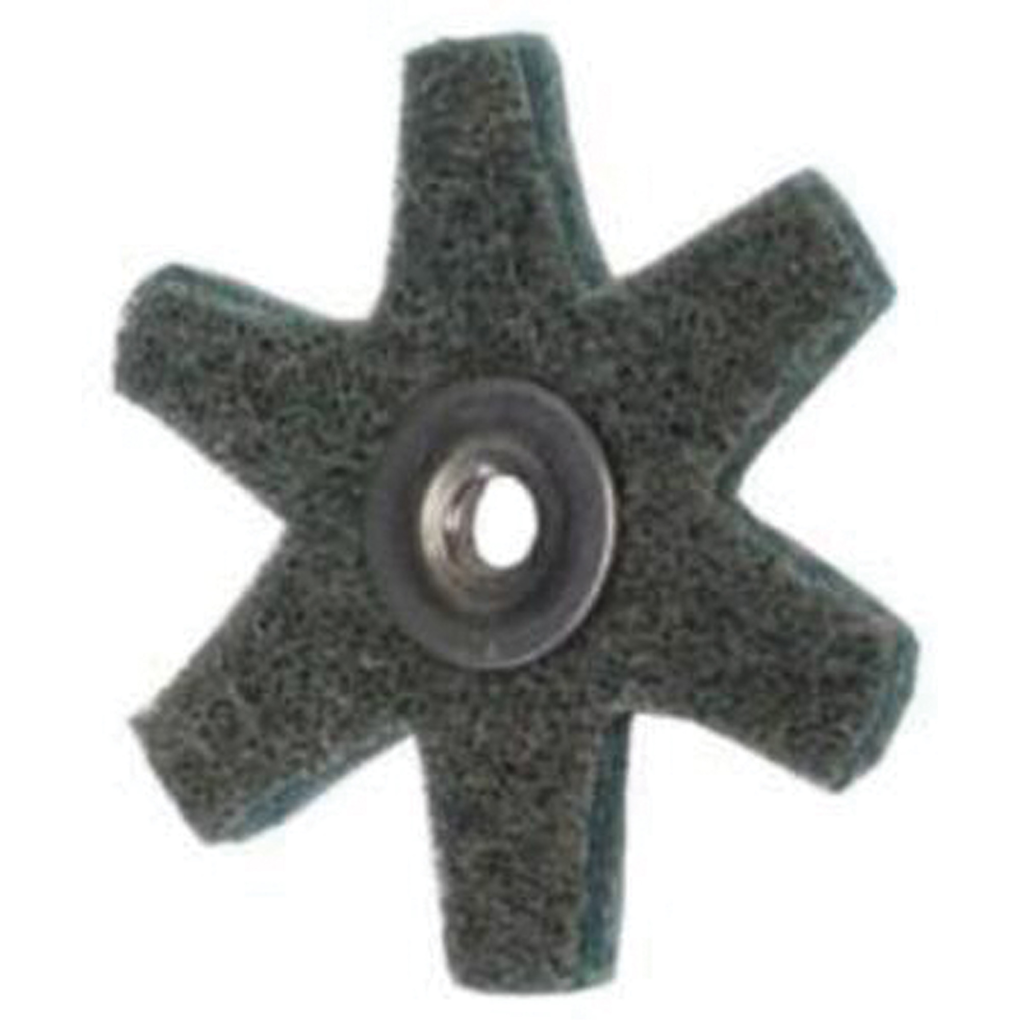 Disque abrasif en forme d'étoile pour préparation de surface Abrasotex , 2" dia., Grain Très fin, Oxyde d'aluminium