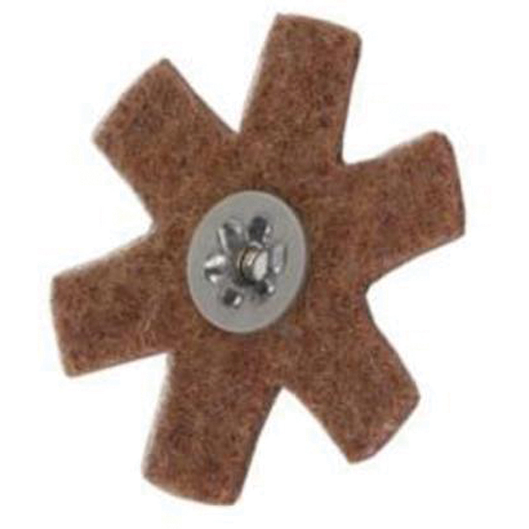 Disque abrasif en forme d'étoile pour préparation de surface Abrasotex , 3" dia., Grain Corsé, Oxyde d'aluminium