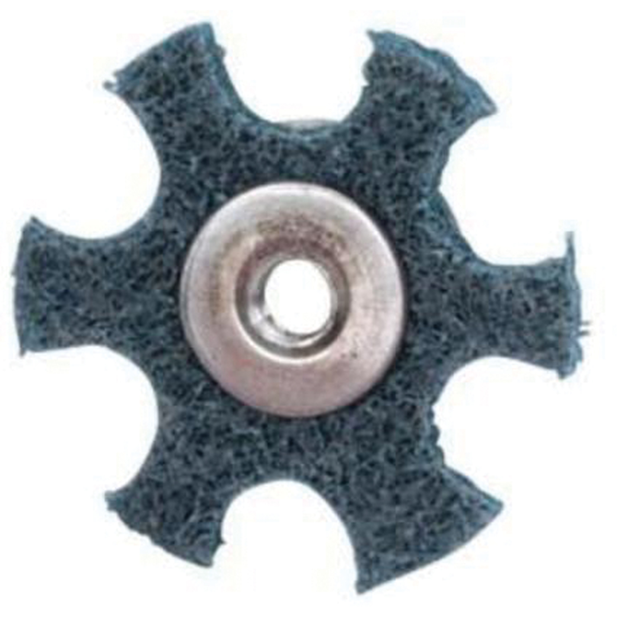 Disque abrasif en forme d'étoile pour préparation de surface Abrasotex , 3" dia., Grain Très fin, Oxyde d'aluminium