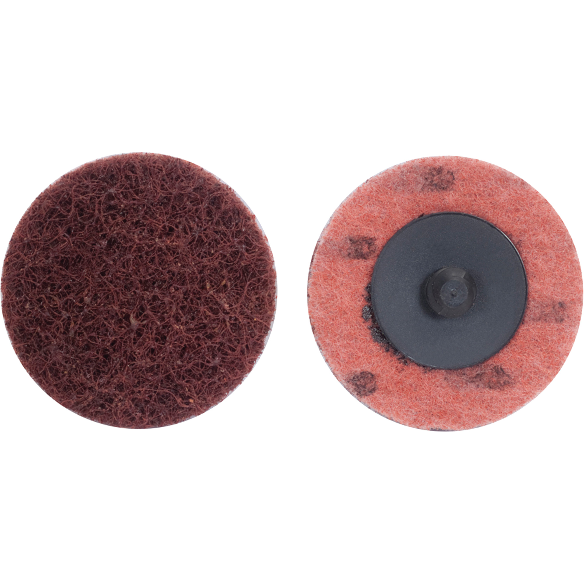 Disque de polissage non tissé à changement rapide, 1-1/2" dia., Grain Corsé, Oxyde d'aluminium