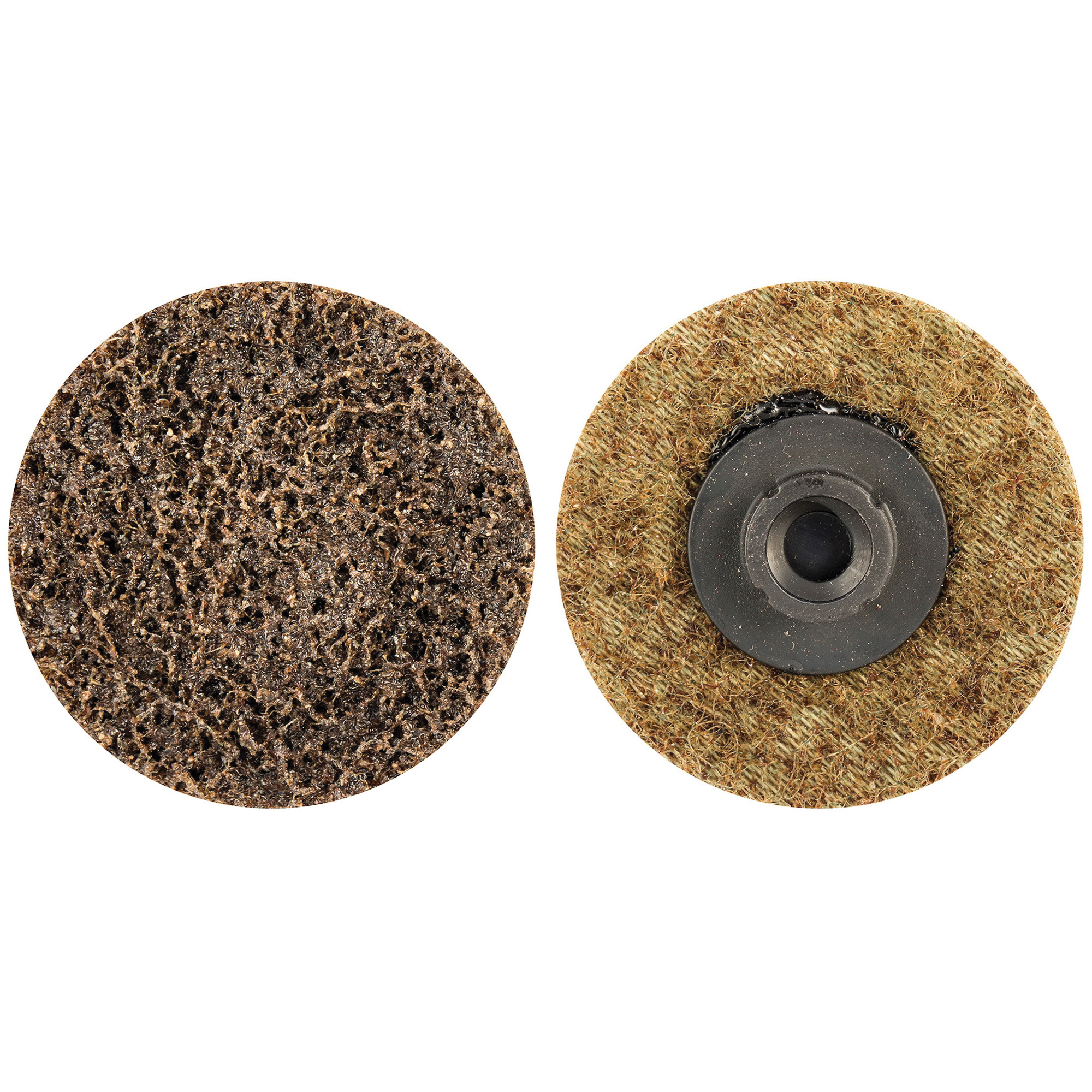 Disque de préparation de surface à remplacement rapide, 1-1/2" dia., Grain Corsé, Oxyde d'aluminium