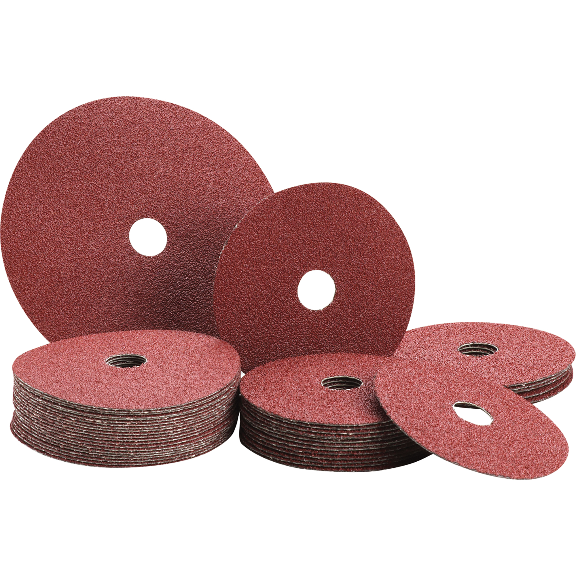 Disques en fibre, Céramique, 24, 4-1/2" Dia x 7/8" Arbre