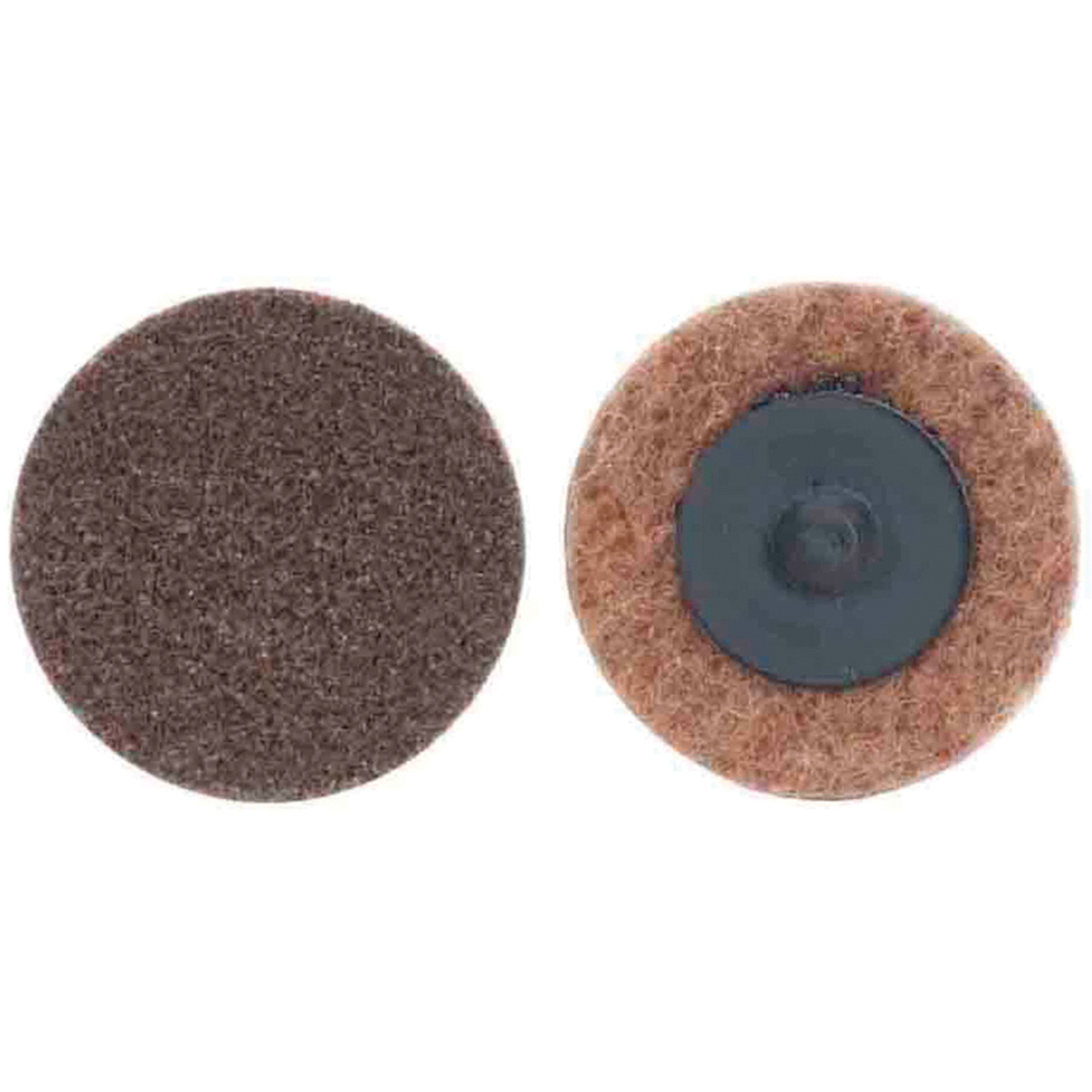 Disques non tissés à changement rapide, 3" dia., Grain Extra grossier, Oxyde d'aluminium