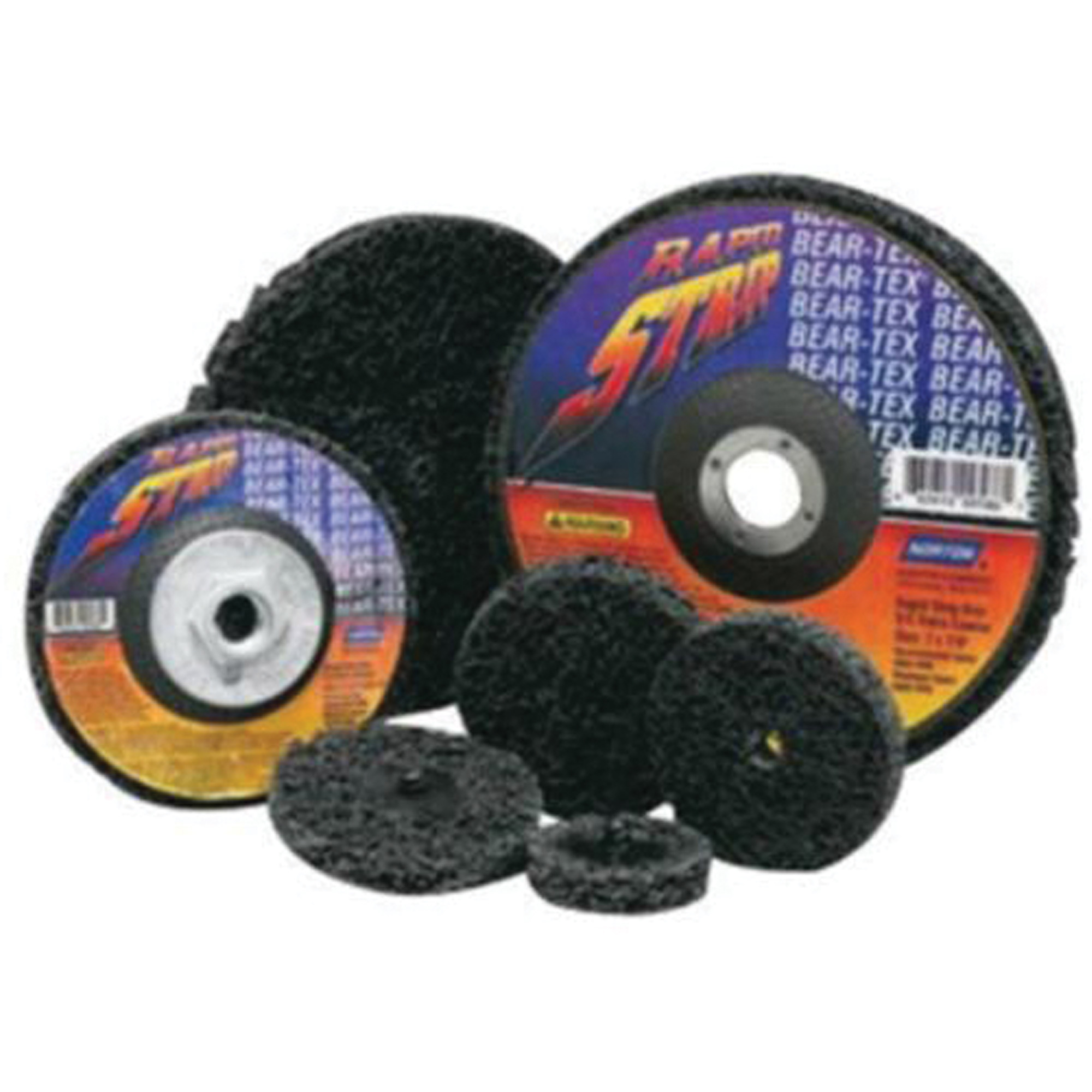 Disques non tissés à remplacement rapide pour décapage Bear-TexMD, 2" dia., Grain Extra grossier, Carbure de silicium