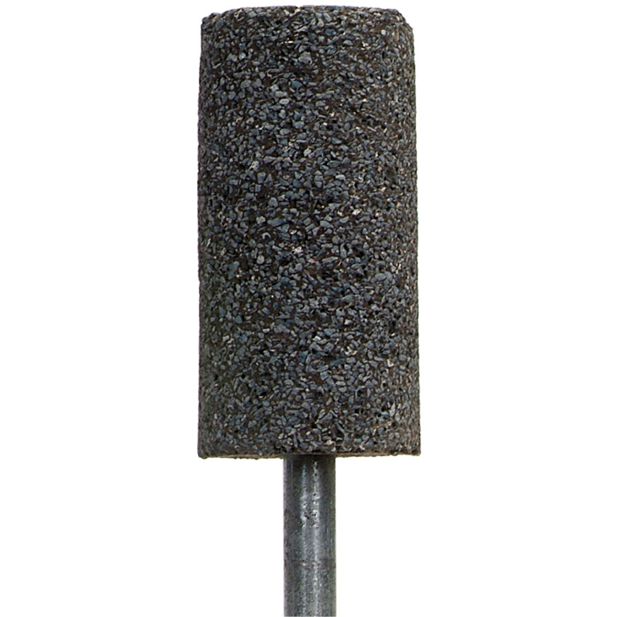 Meule montée sur tige, W222, Oxyde d'aluminium, 1" dia., 3/16" lo