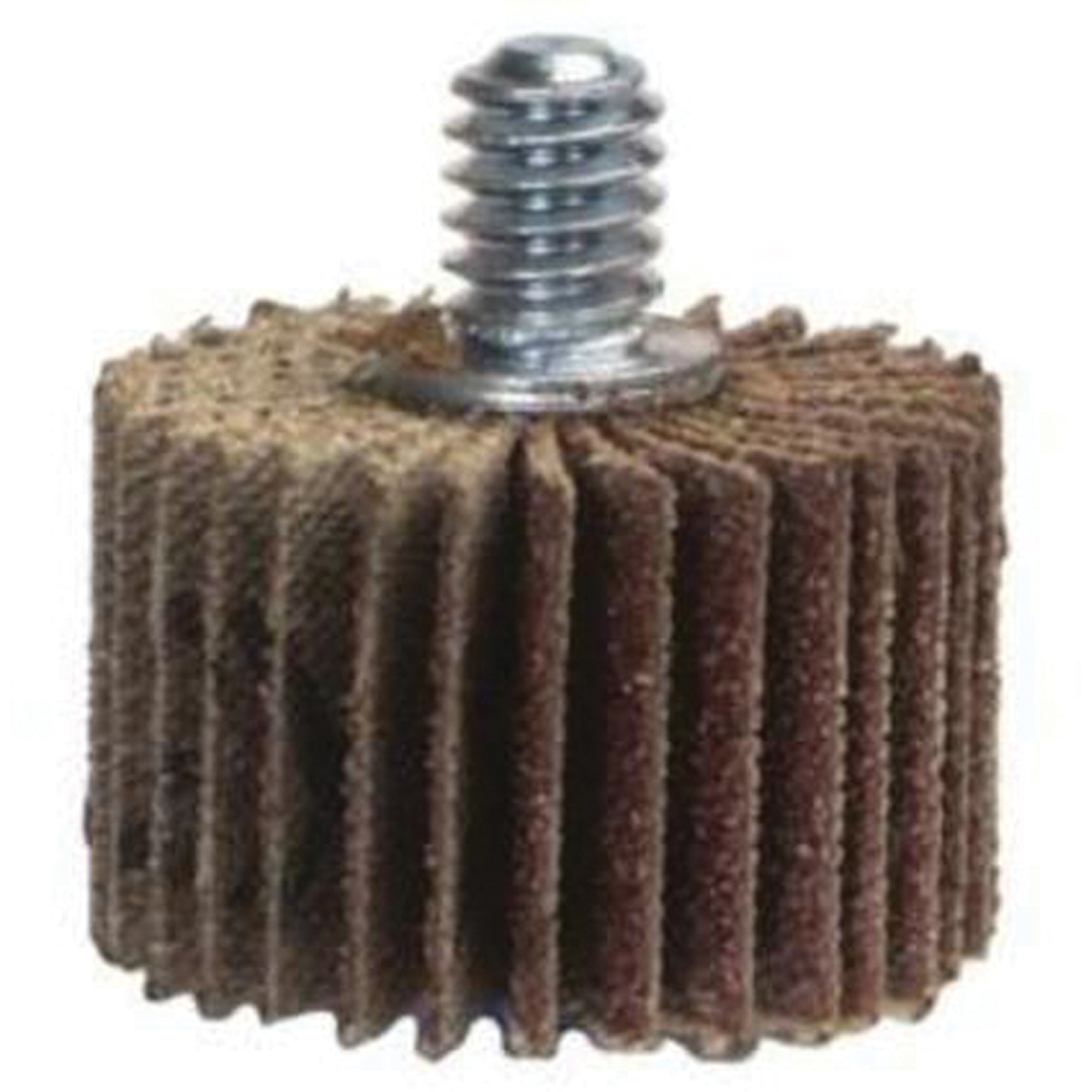 Mini-meule à lamelles de super finition, Oxyde d'aluminium, Grain 60, 1-5/8" x 1" x 1/4"-20