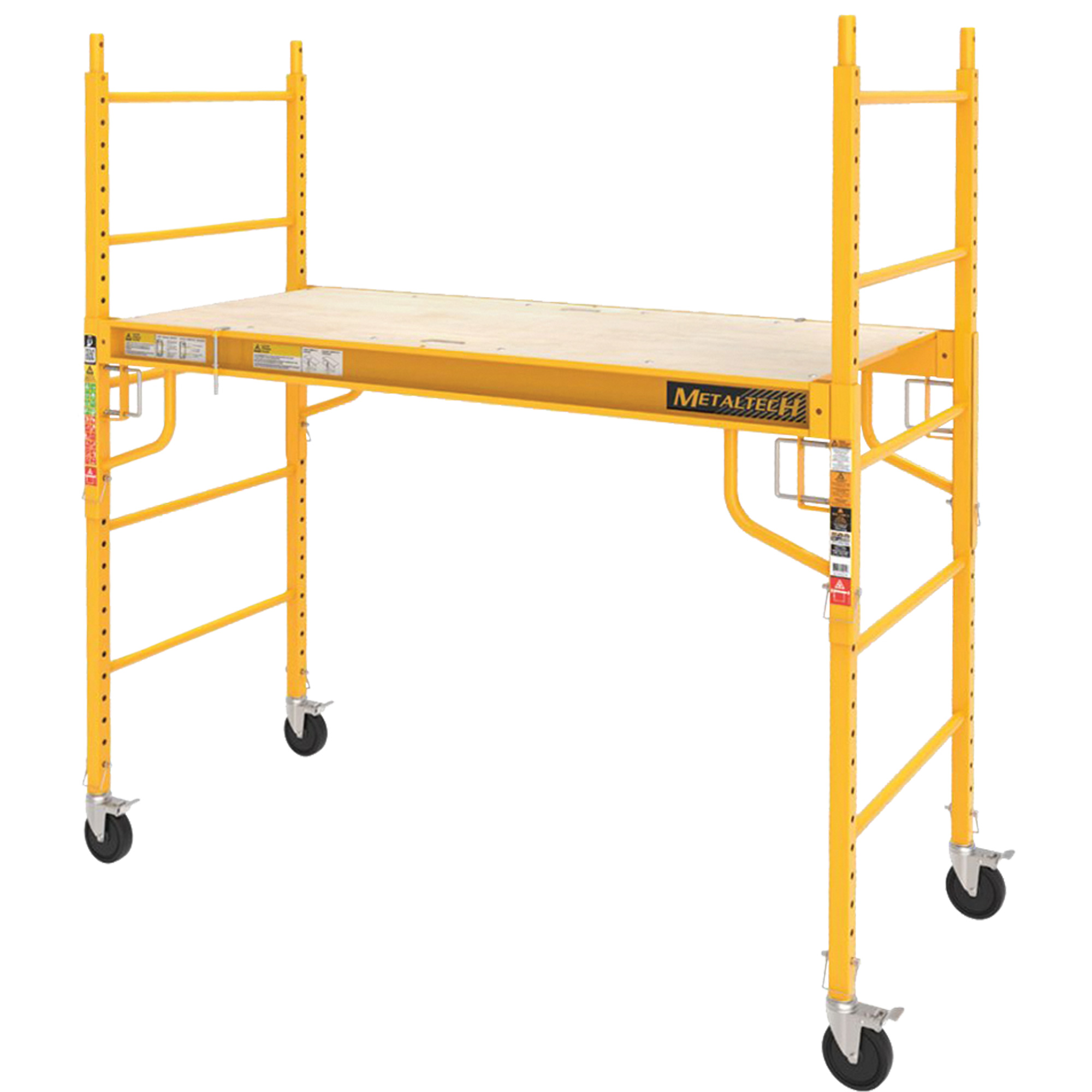 Échafaudages mobiles - Échafaudage maxi carré, Cadre Acier, 74" p x 74" h