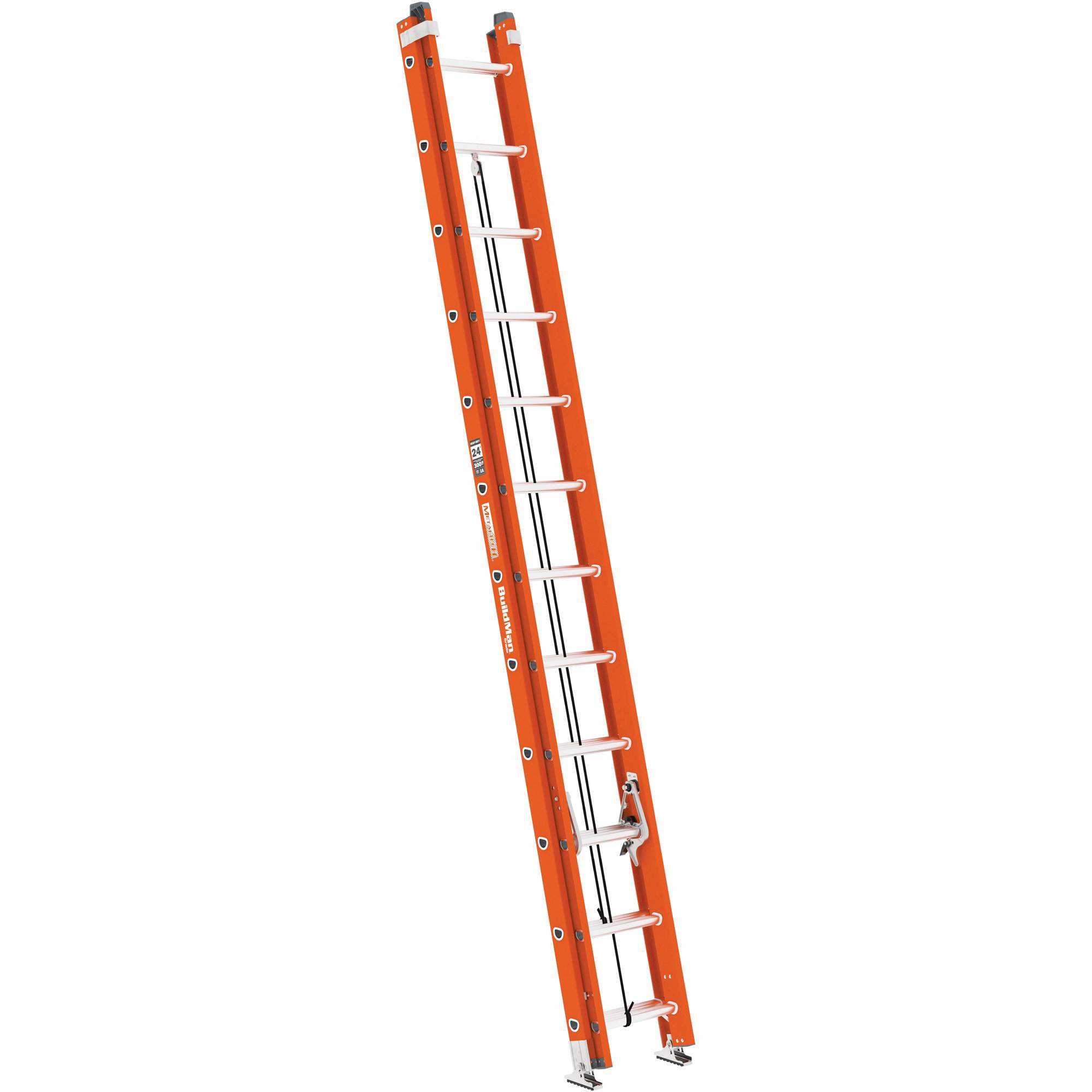 Échelle à coulisse BuildManMD, Cap 300 lb, 24' h, Calibre 1A
