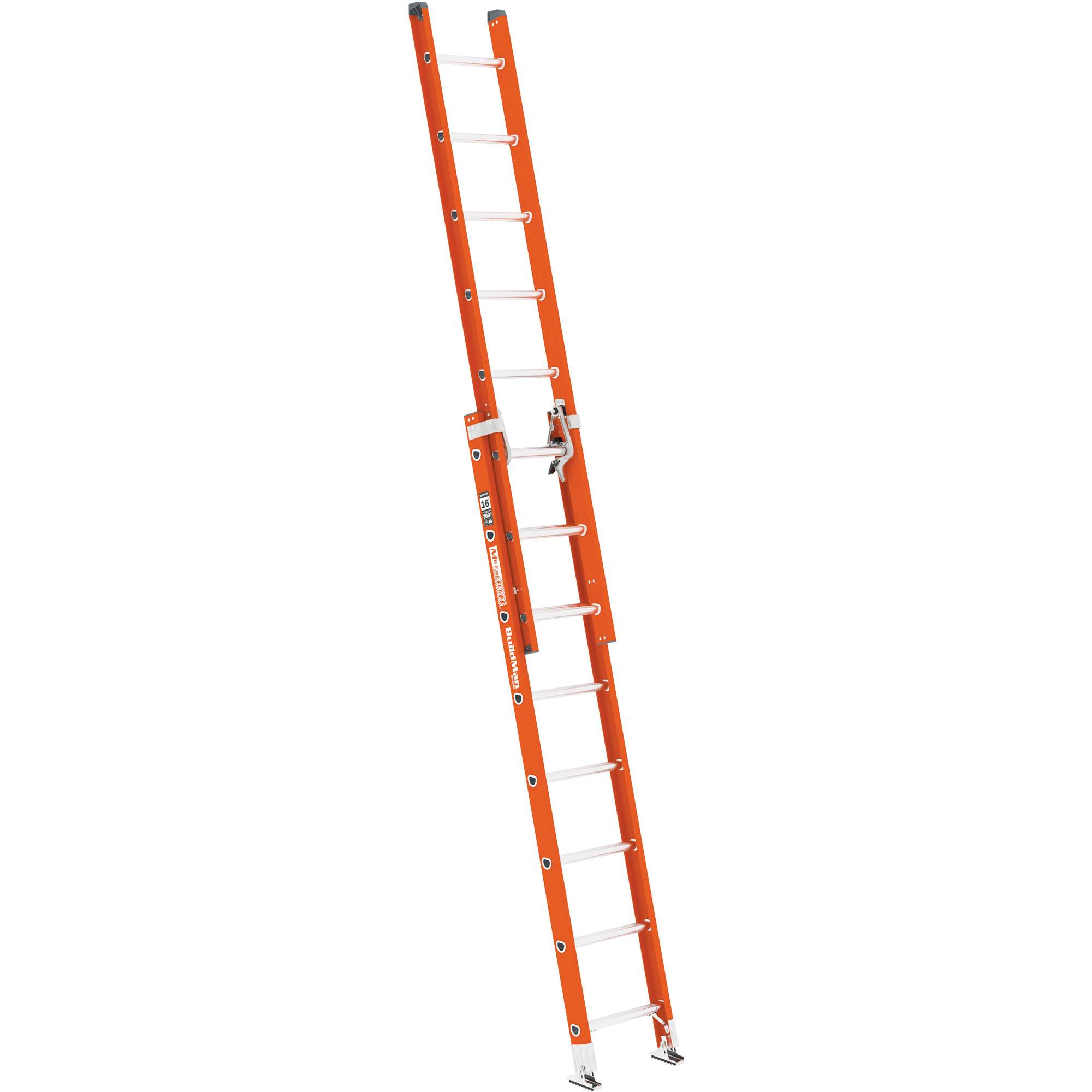 Échelle coulissante BuildManMD, Cap 300 lb, 16' h, Calibre 1A – Image 2