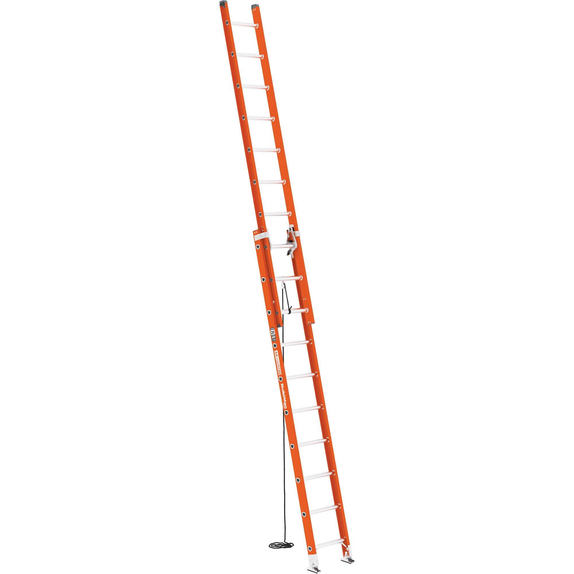 Échelle coulissante BuildManMD, Cap 300 lb, 20' h, Calibre 1A – Image 2