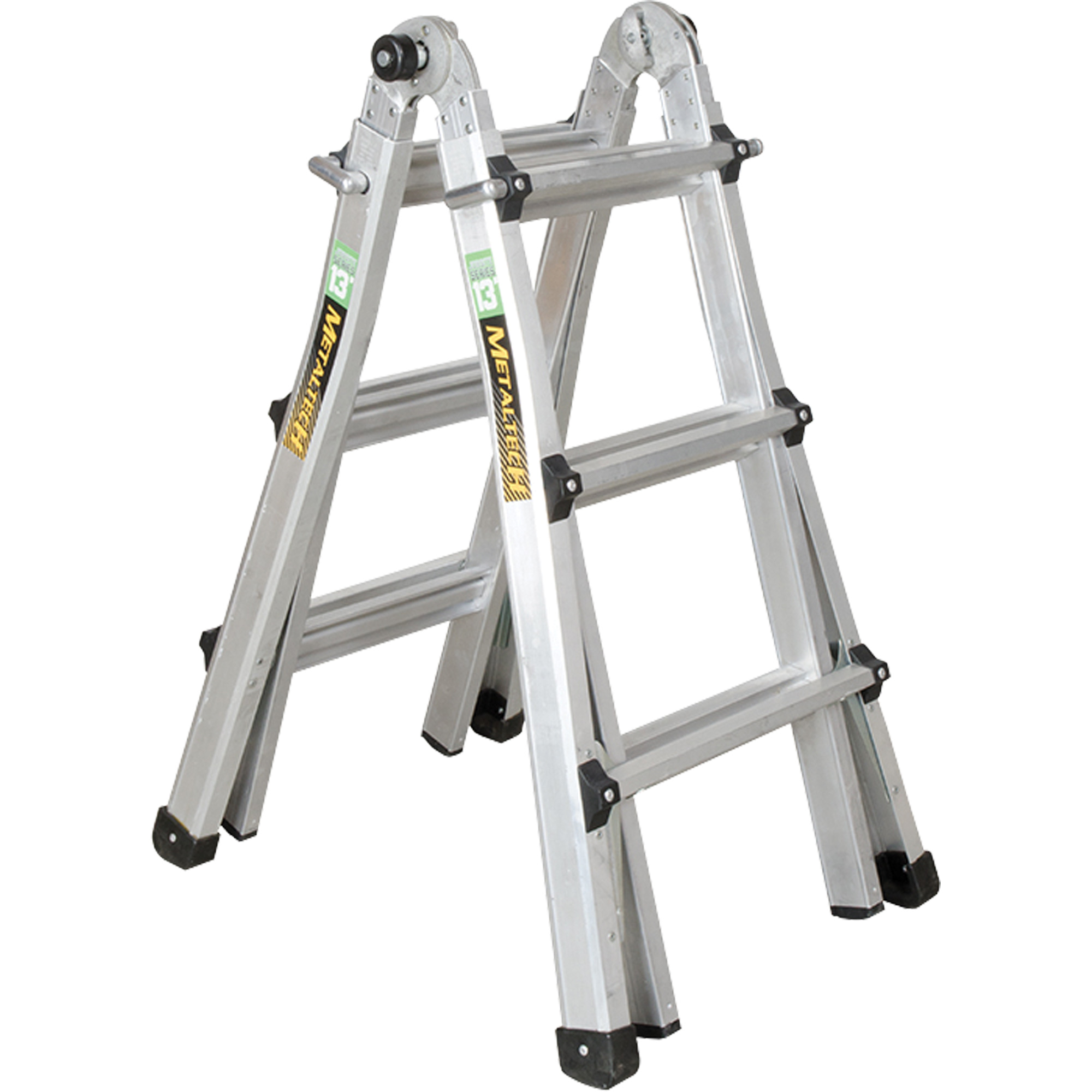 Échelle télescopique multipositions, 2,916' - 9,75', Aluminium, 300 lb, CSA calibre 1A