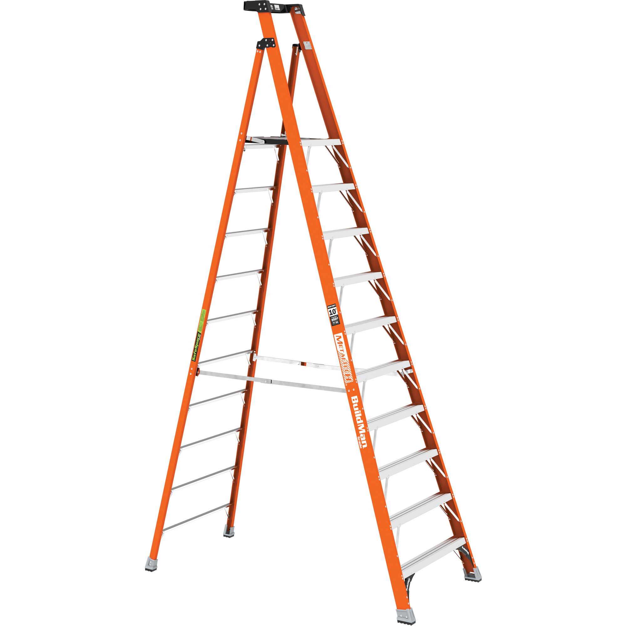 Escabeau avec plateforme Safespace, 10', Cap. De 300 lb