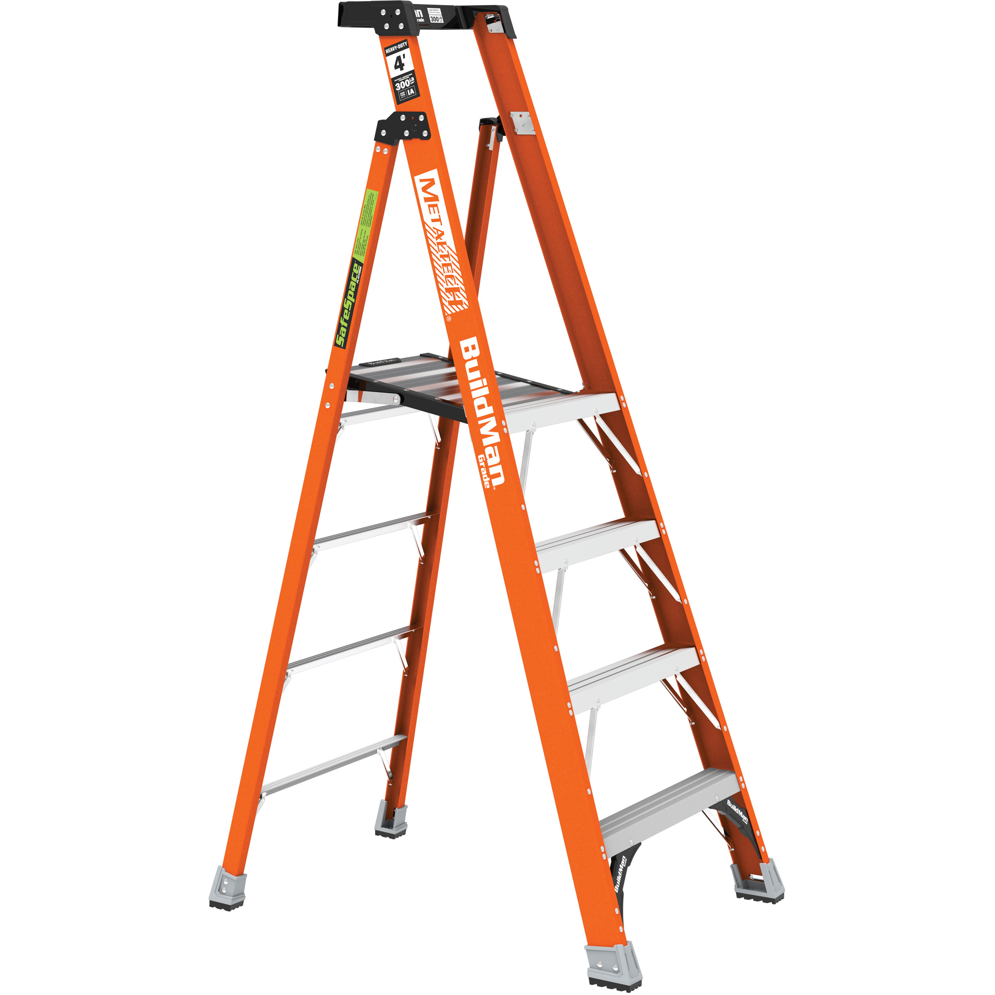 Escabeau avec plateforme Safespace, 4', Cap. De 300 lb