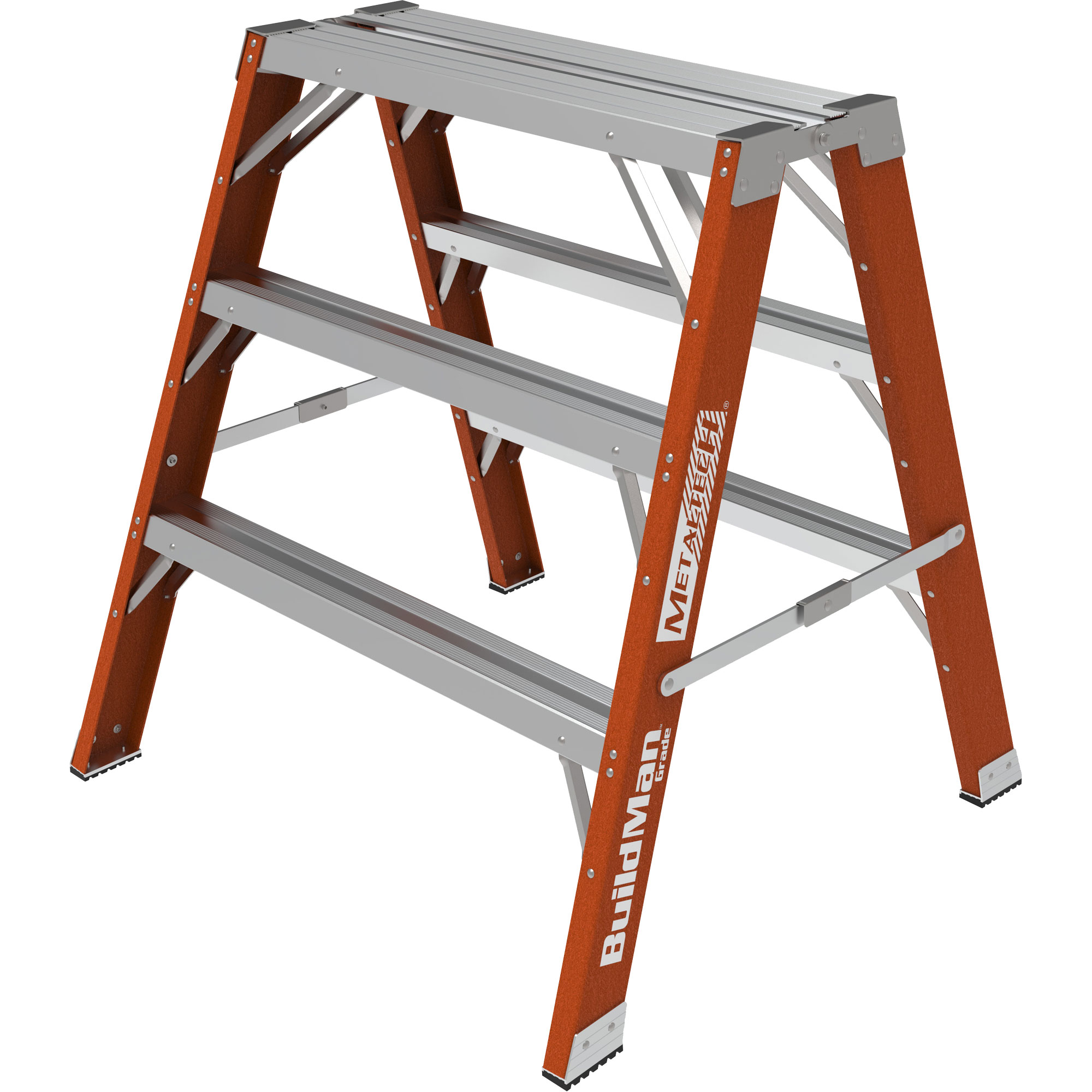 Escabeau chevalet établi BuildmanMC, 3' ha x 34,75" la x 33,25" pr, Capacité de 300 lb, Fibre de verre
