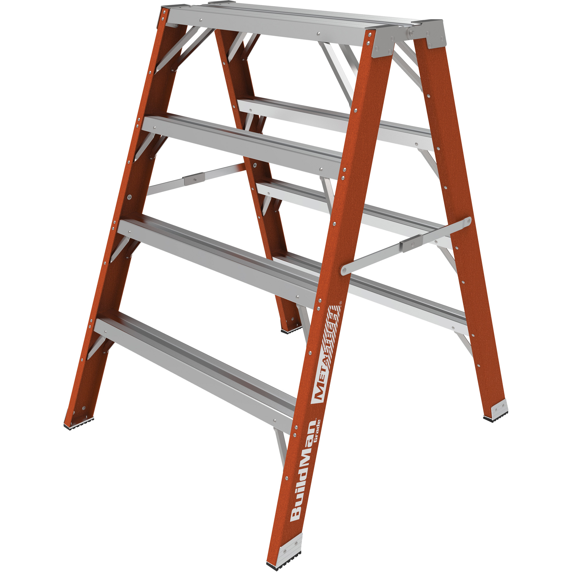 Escabeau chevalet établi BuildmanMC, 4' ha x 36,25" la x 40,5" pr, Capacité de 300 lb, Fibre de verre