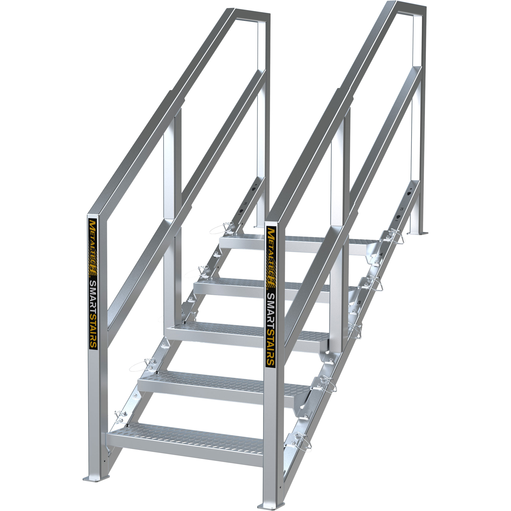 Escalier Smartstairs télescopique à 3-5 marches en aluminium