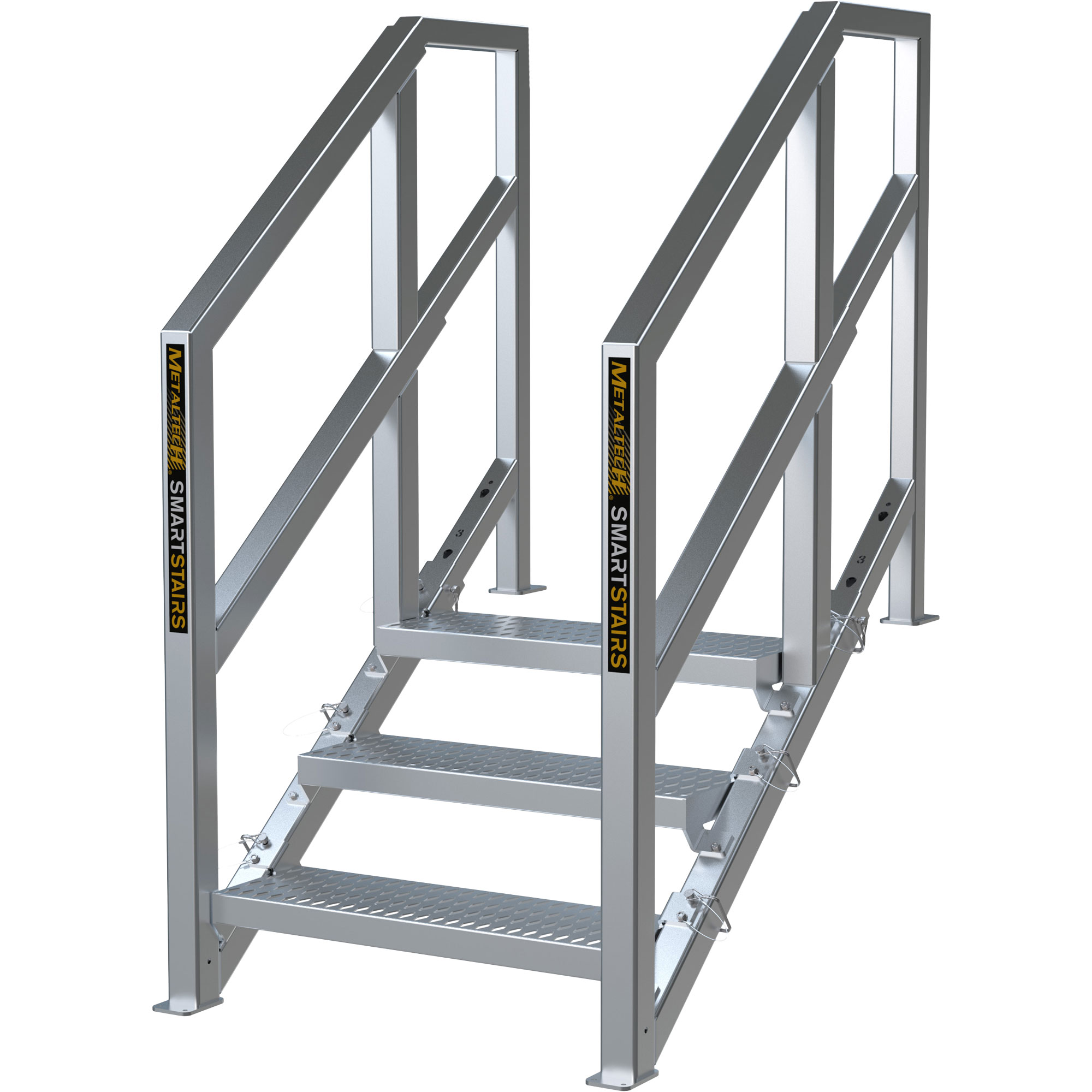 Escalier Smartstairs télescopique à 3-5 marches en aluminium – Image 2