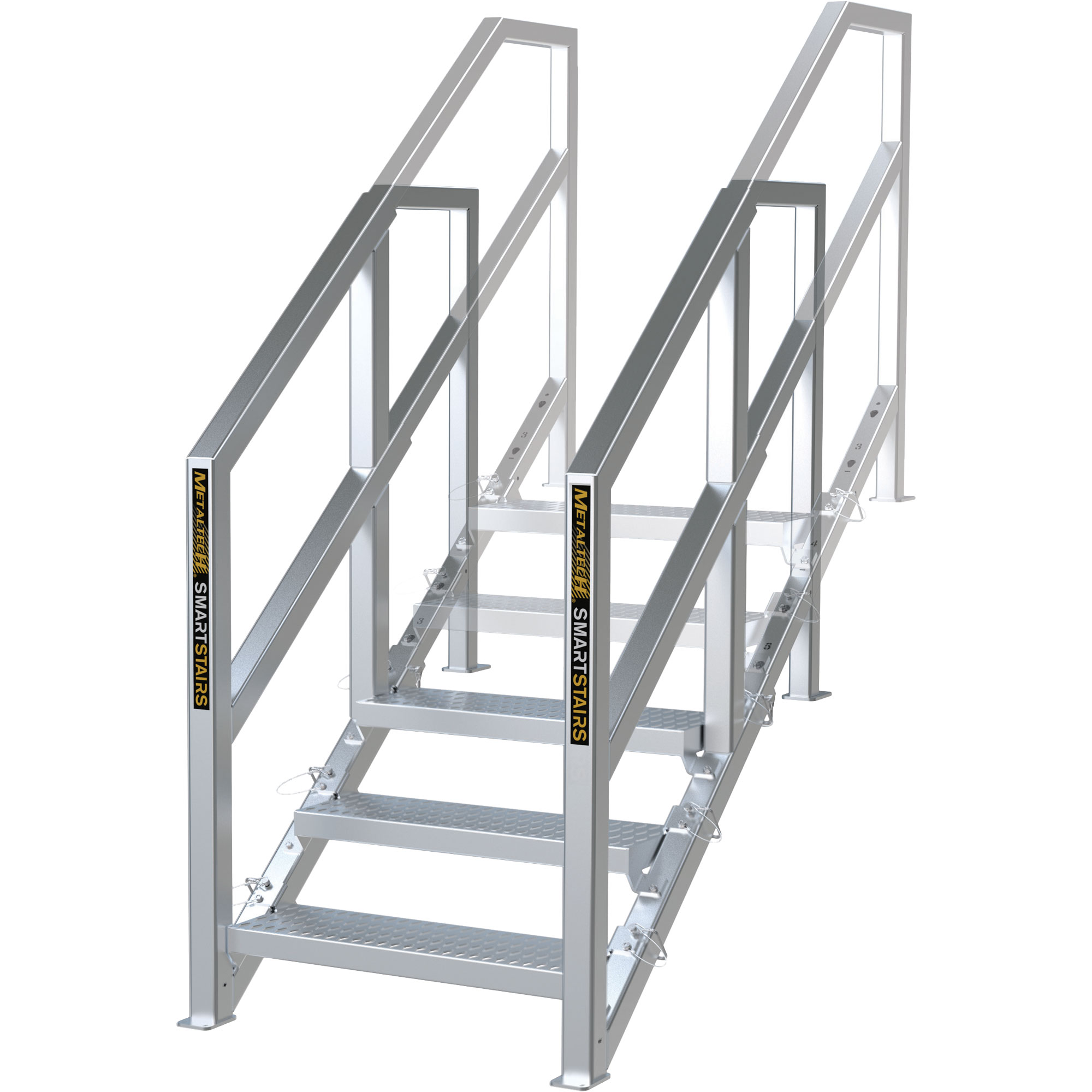 Escalier Smartstairs télescopique à 3-5 marches en aluminium – Image 3