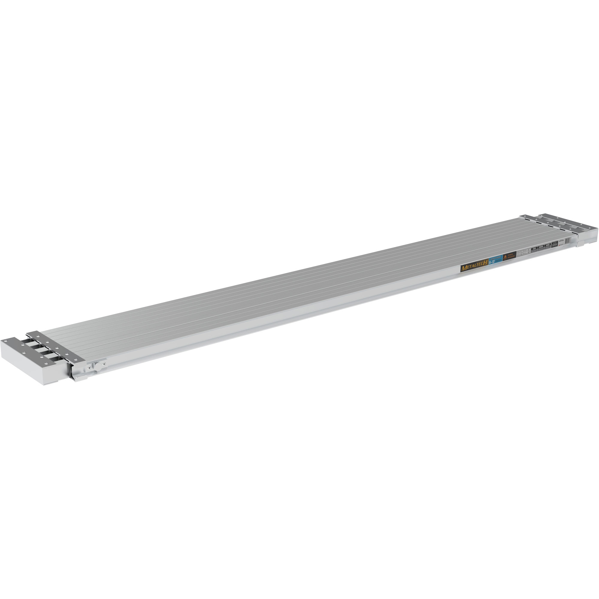 Planche de travail télescopique, 156" la x 12" pr, Capacité de 250 lb, Démonté