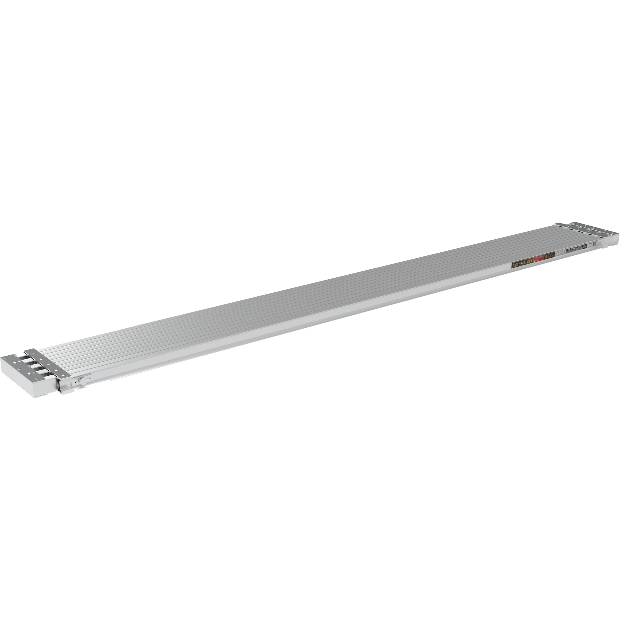 Planche de travail télescopique, 204" la x 12" pr, Capacité de 250 lb, Démonté