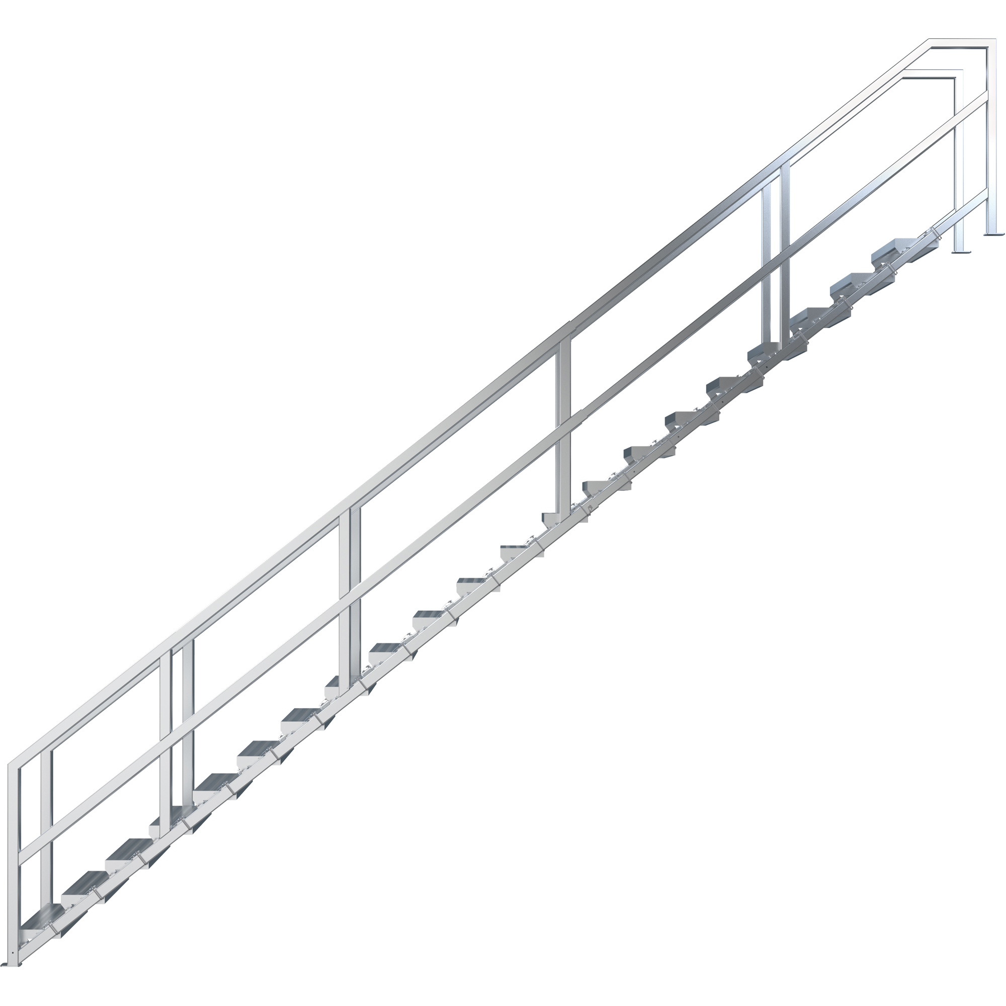 Système d'escalier modulaire pour la construction de 17-21 marches SmartStairsMC, 157-1/2" ha – Image 5