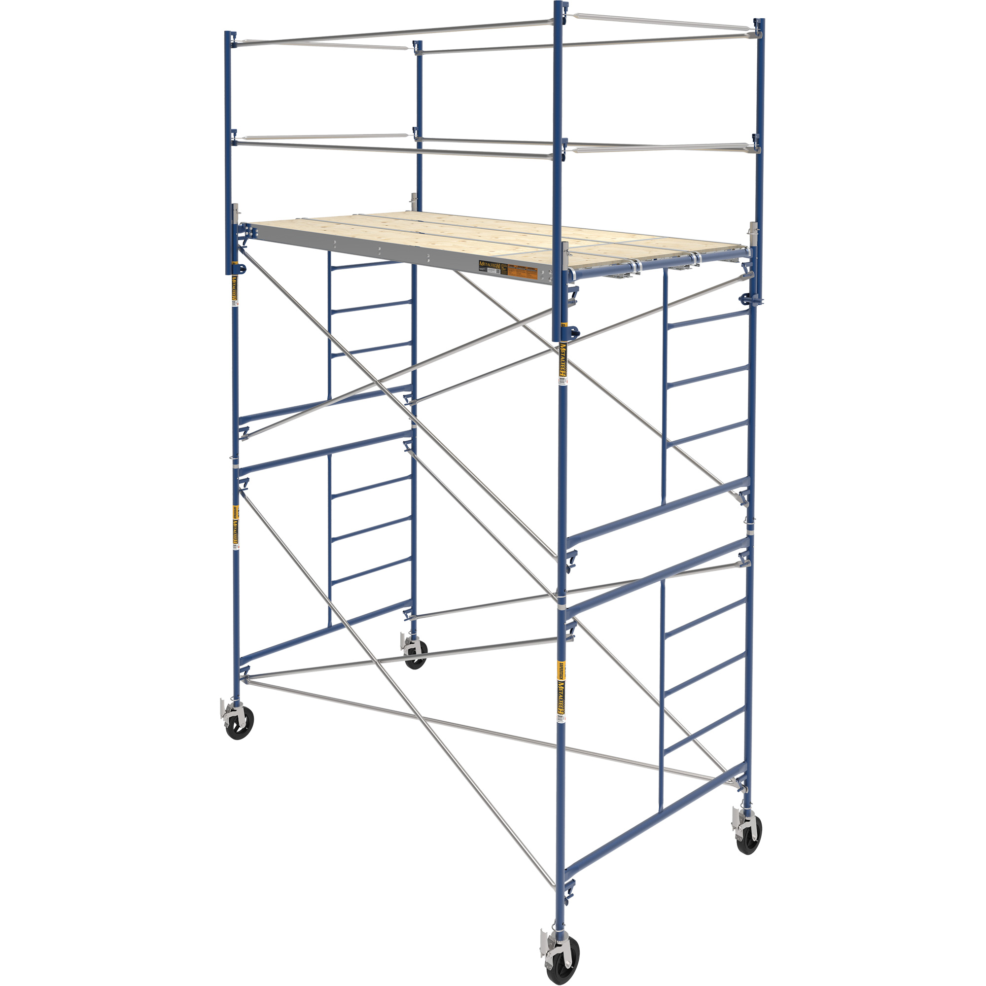 Tour d'échafaudage complète avec roulettes, 66-2/10" p x 177-1/2" h