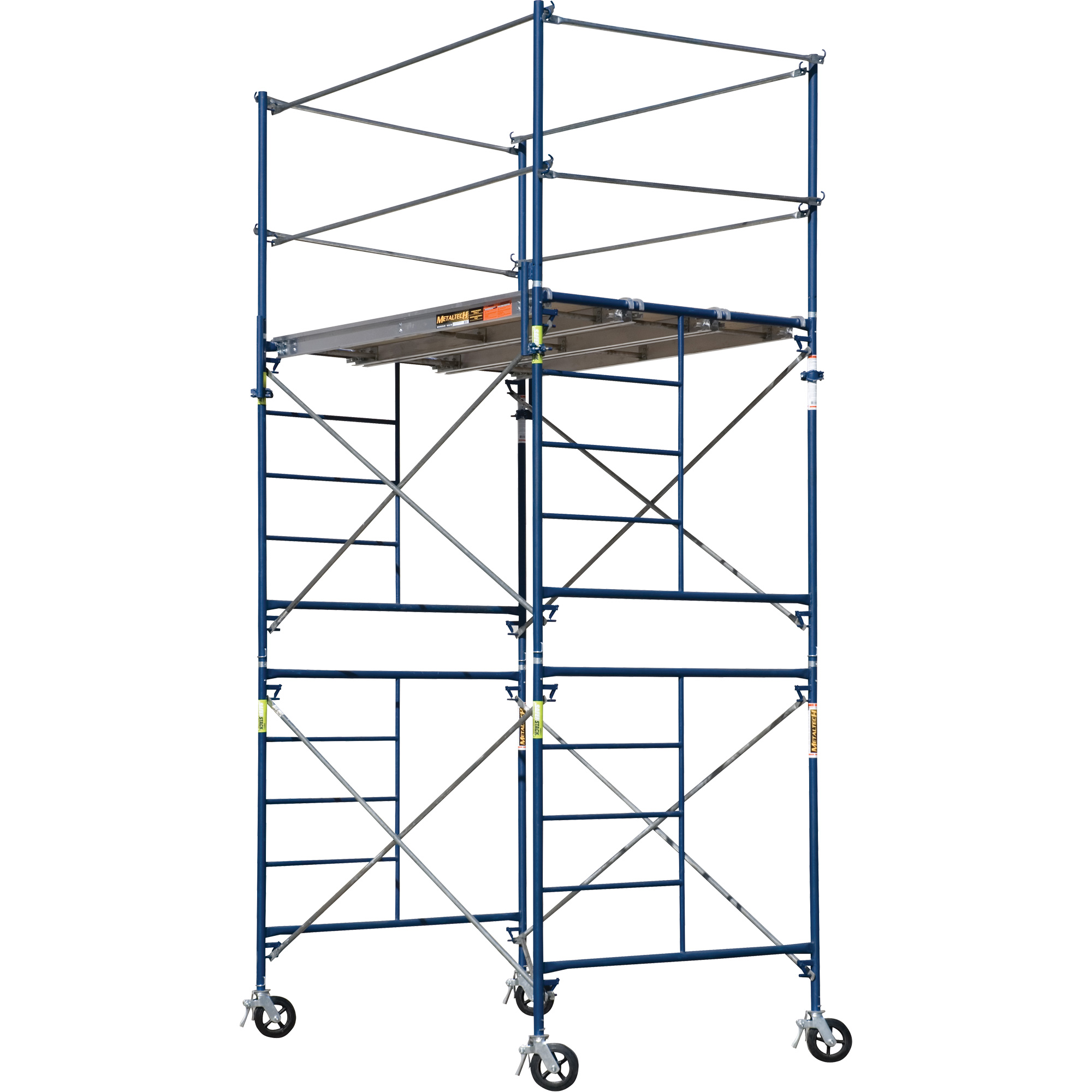 Tour d'échafaudage complète avec roulettes, 69-1/2" p x 178" h