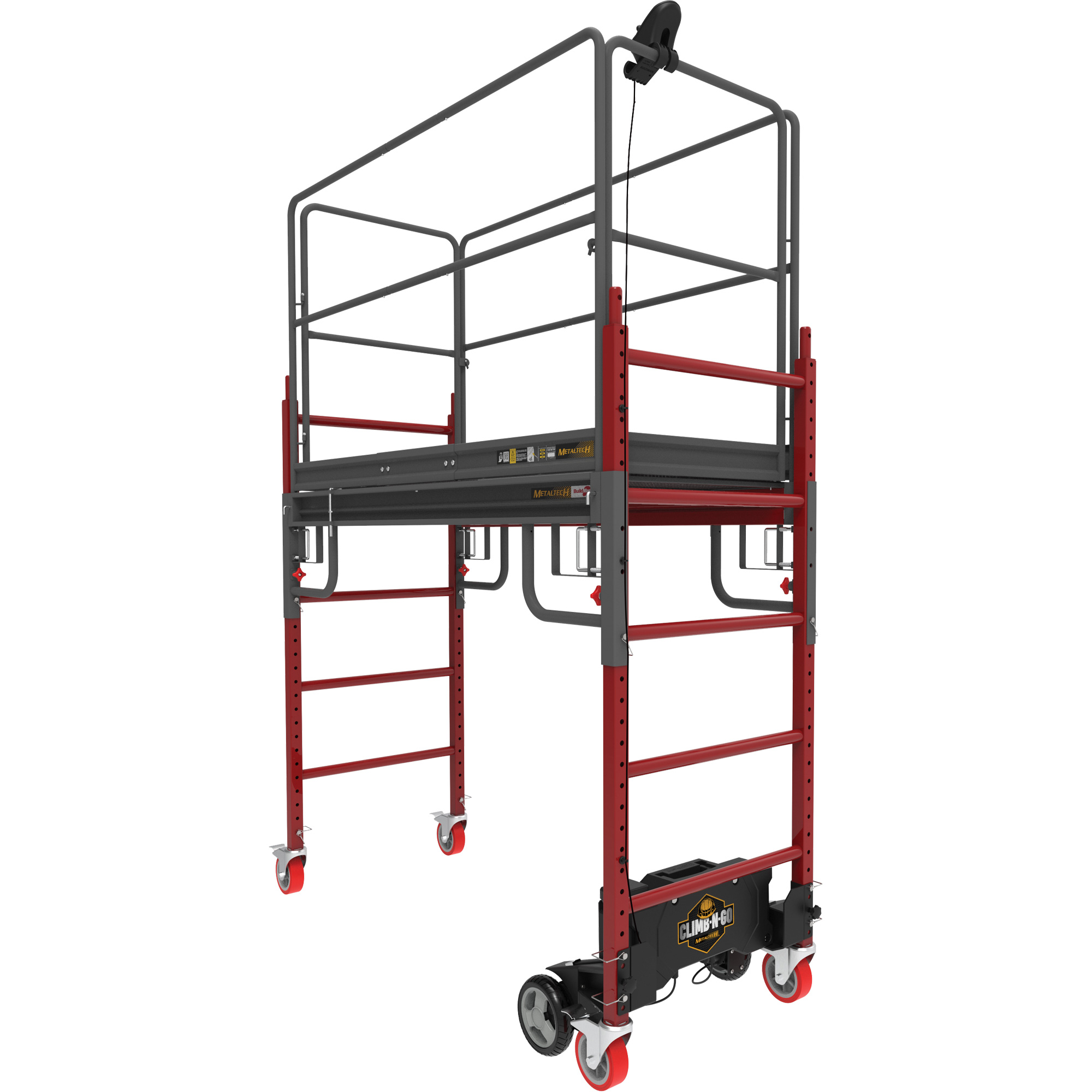 Trousse complète d'échafaud motorisé BuildmanMC Baker 6', 31" p x 118-3/4" h