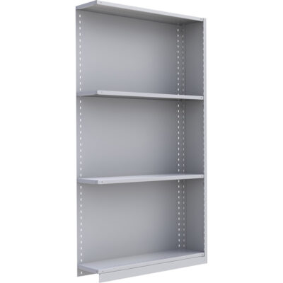 Élément de rayonnage Interlok, Acier, Sans boulons, Capacité 450 lb, 48" la x 88" h x 24" p