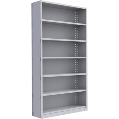 Élément de rayonnage Interlok, Acier, Sans boulons, Capacité 450 lb, 48" la x 88" h x 24" p
