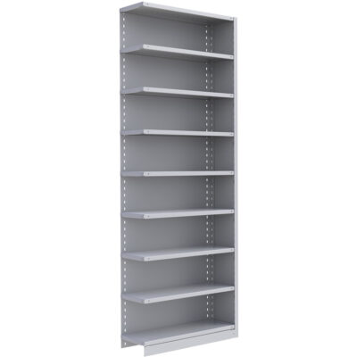 Élément de rayonnage Interlok, Acier, Sans boulons, Capacité 800 lb, 36" la x 100" h x 18" p